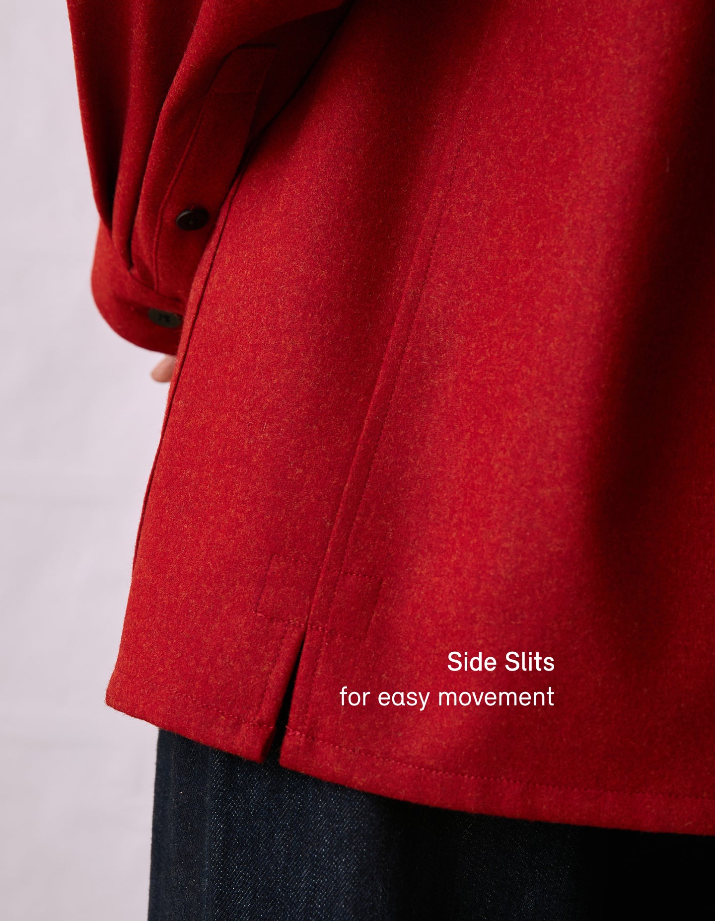 The Merino Chore Coat (Period Red Merino Wool)