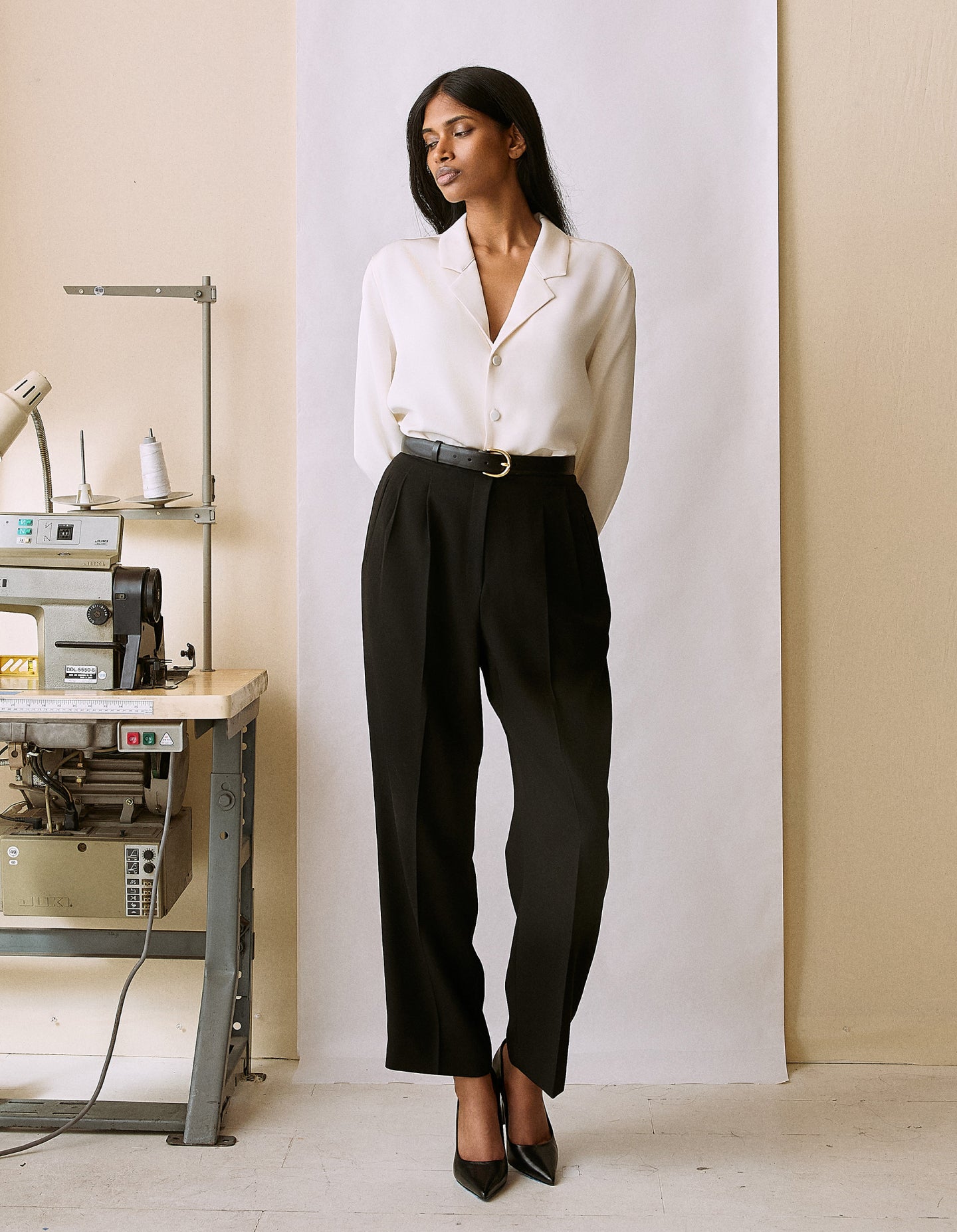 The Silk Shirt (Alabaster Silk)