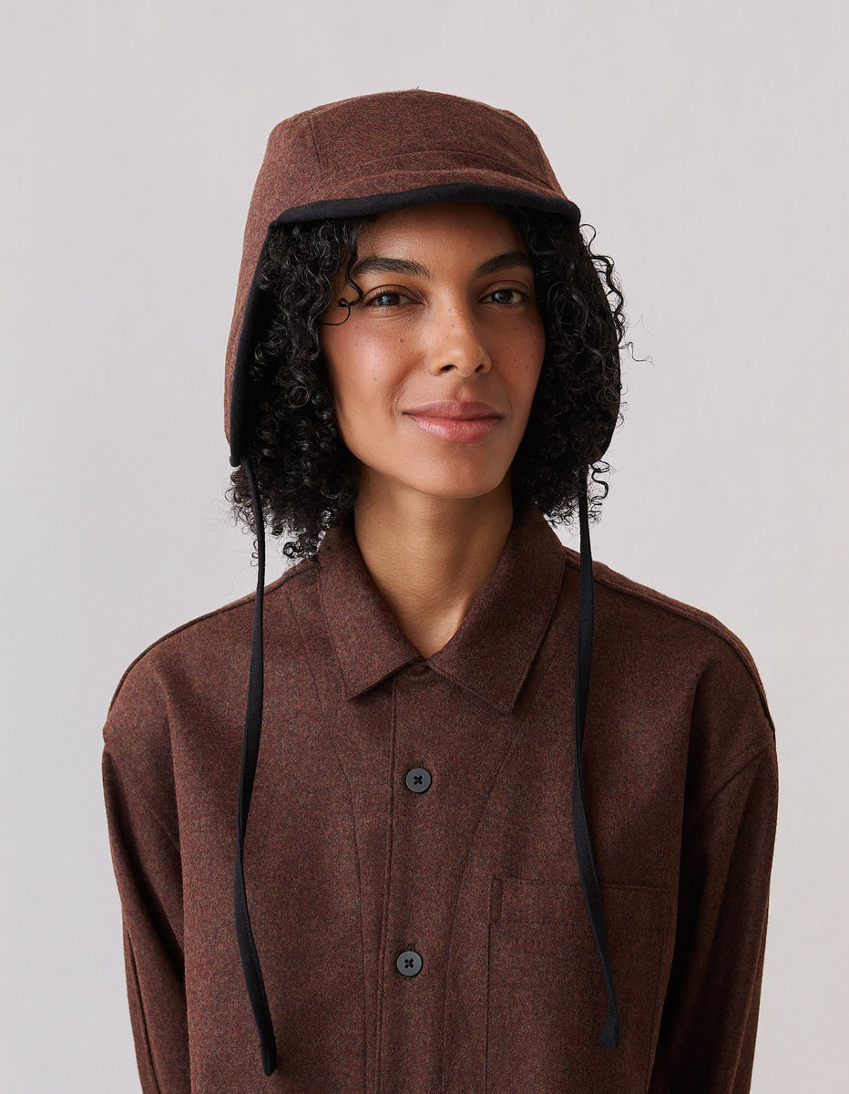 The Trapper Hat (Truffle Merino Wool) – NAOMI NOMI