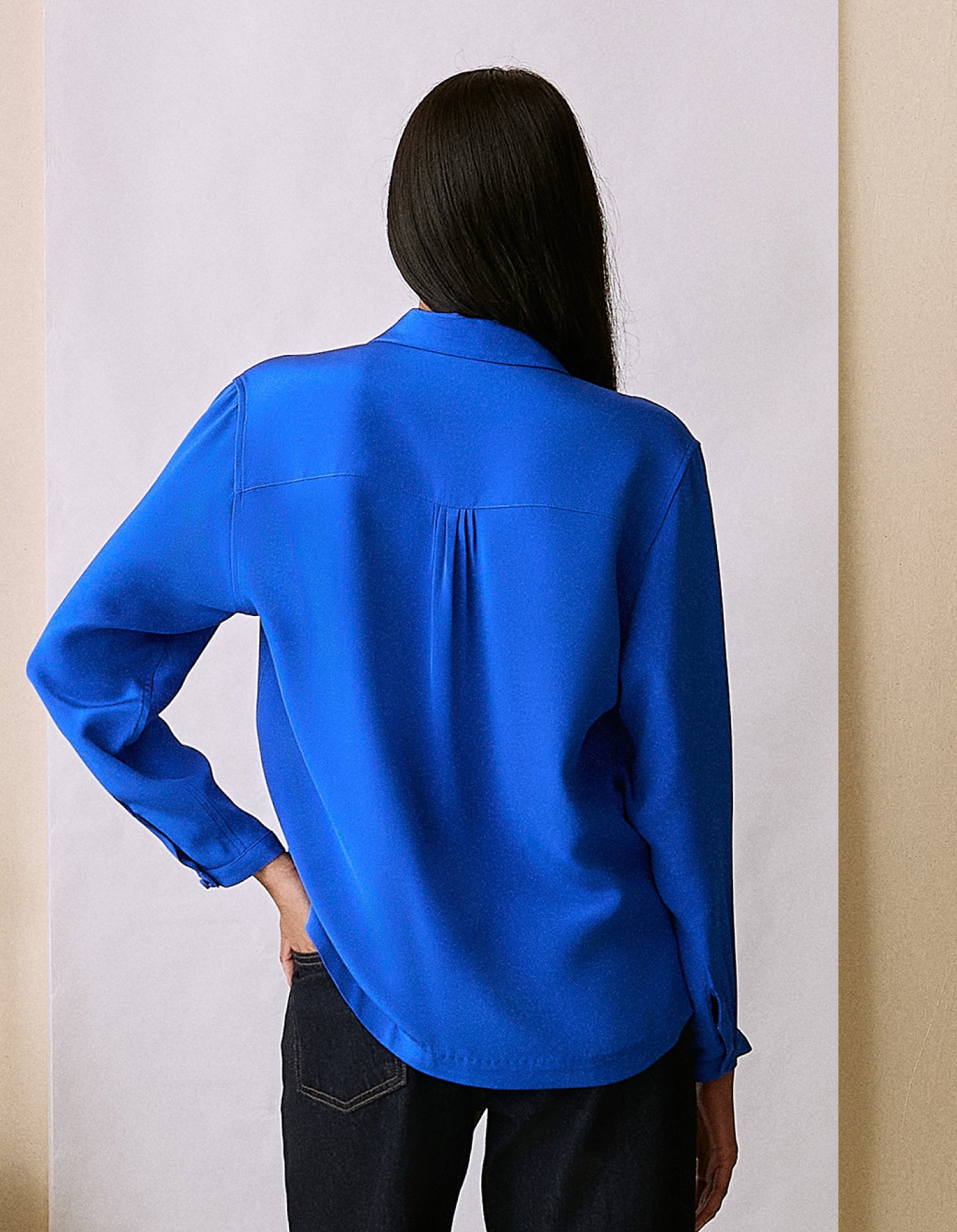The Silk Shirt (Electrical Blue Silk)