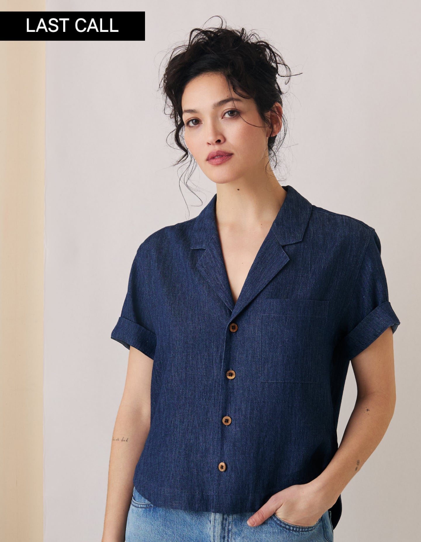 The Studio Shirt (Indigo Hemp Denim)