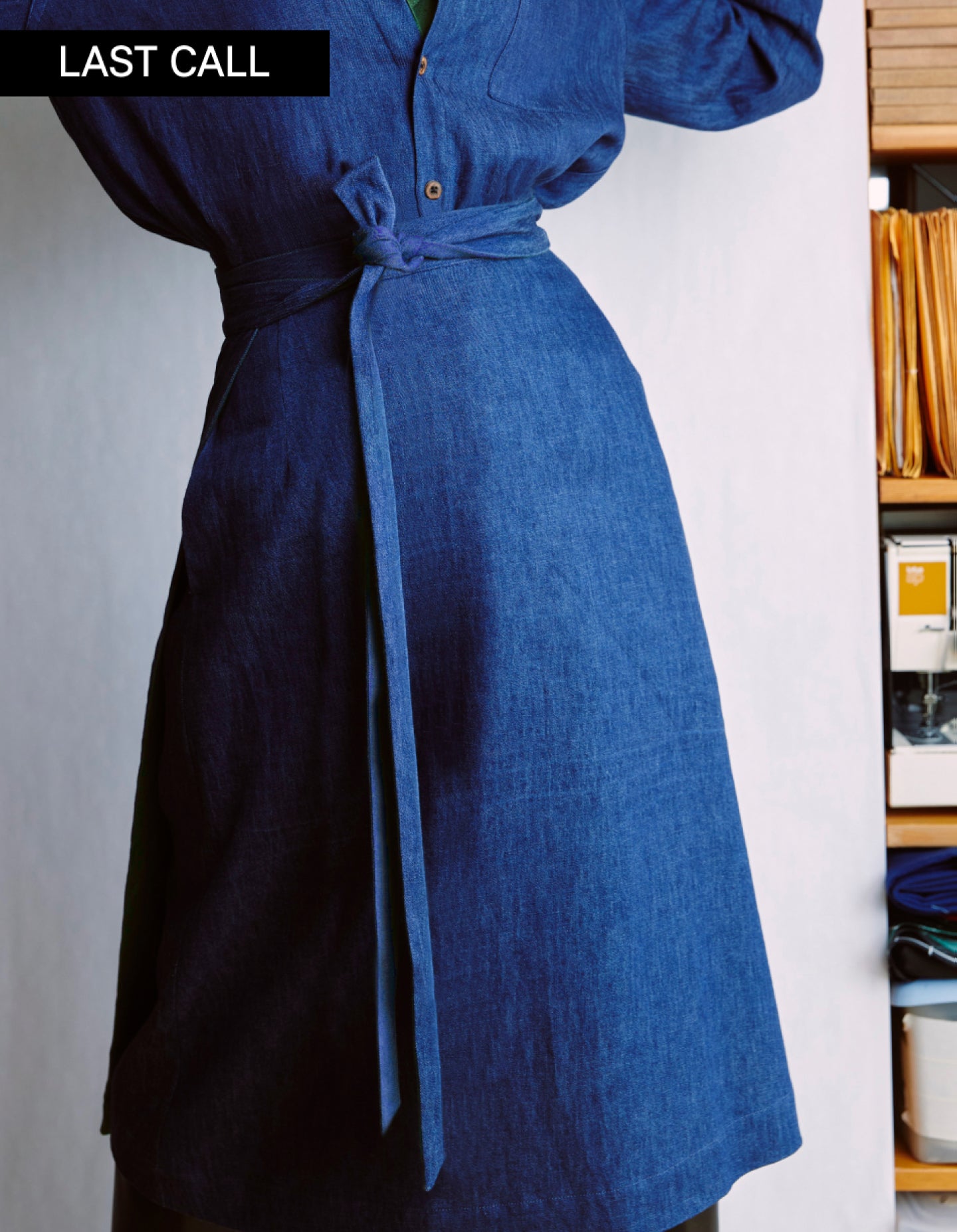 The Wrap Skirt (Indigo Hemp Denim)