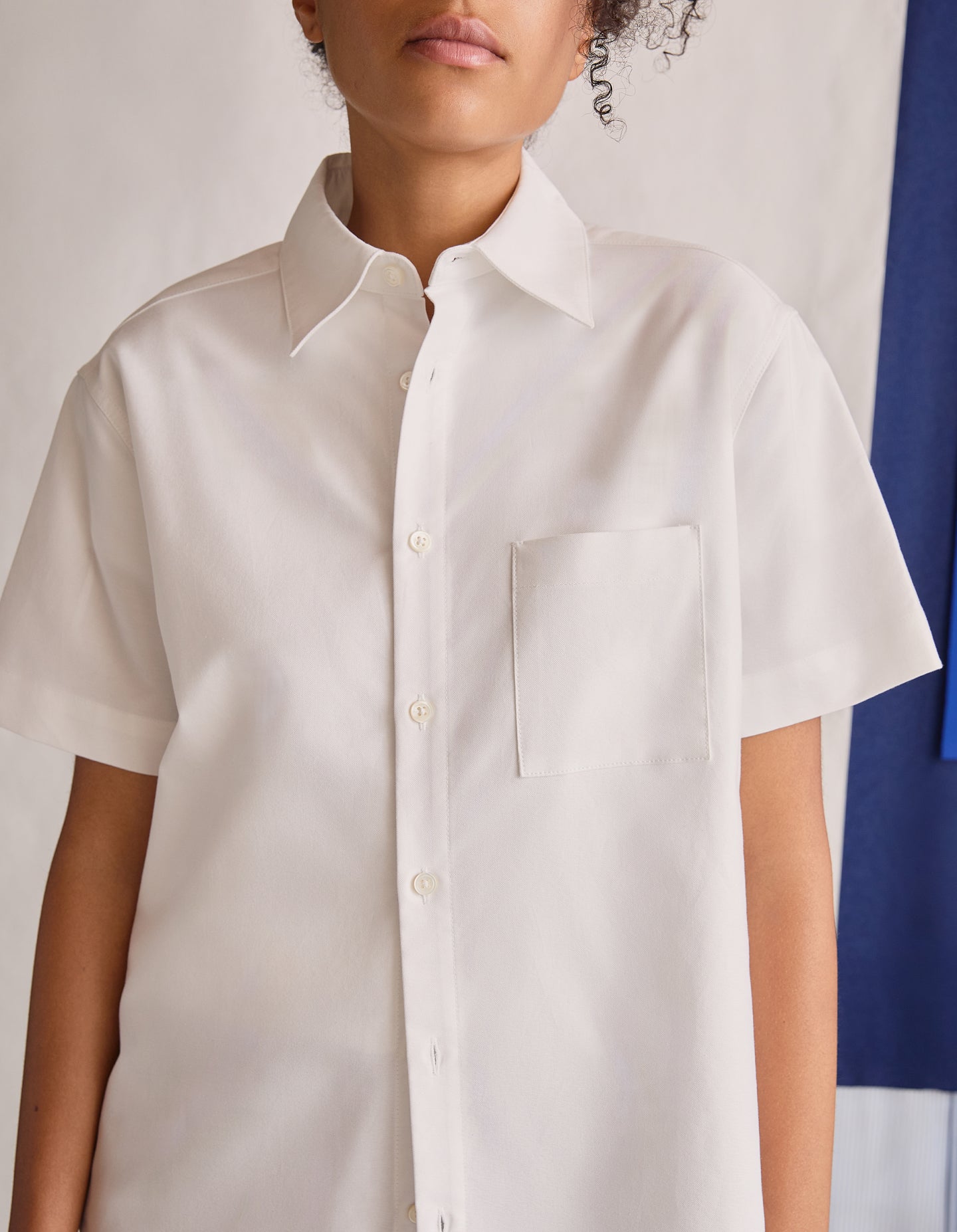 The Short Sleeve Oxford (Crisp White Organic Cotton)