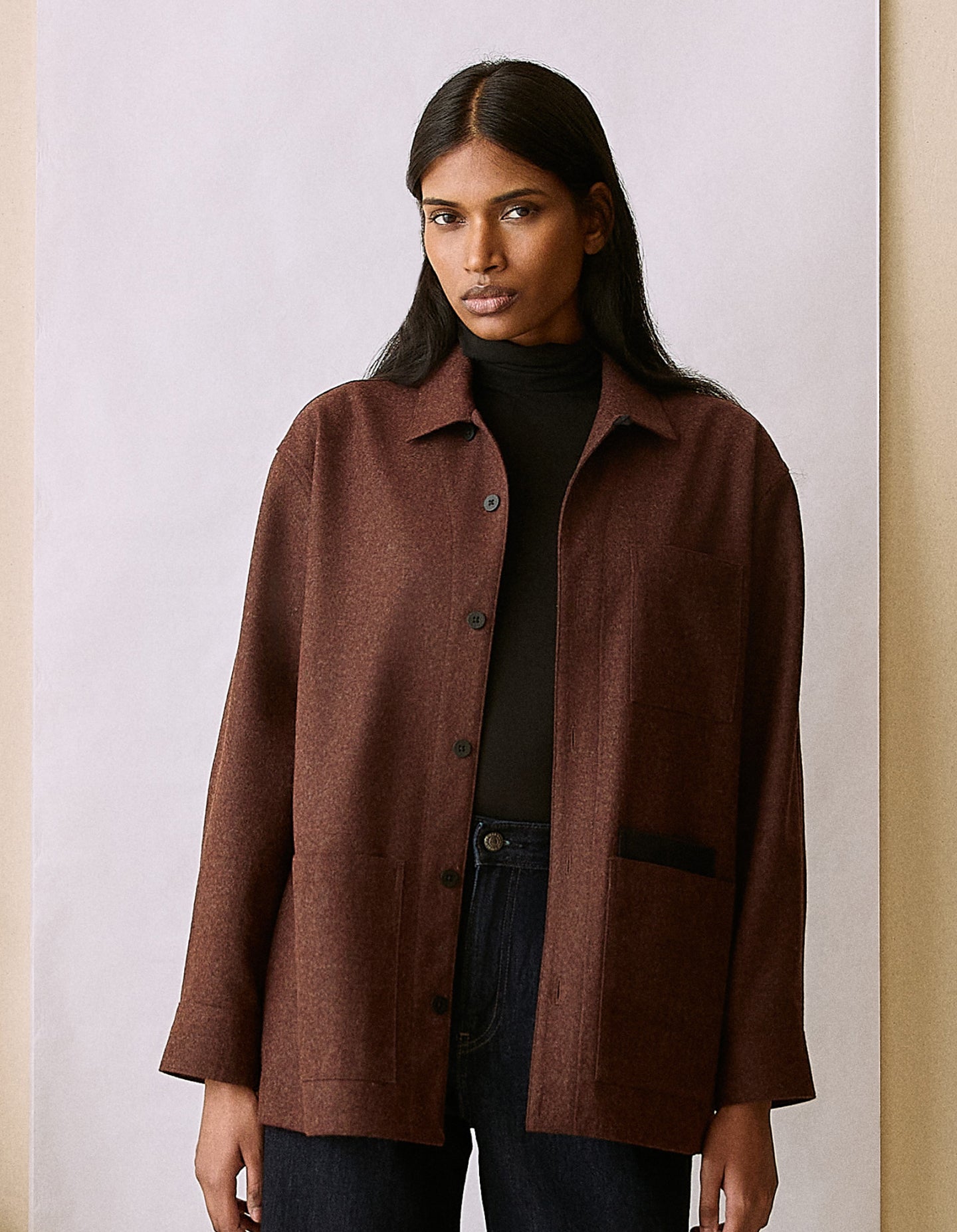 The Merino Chore Coat (Truffle Merino Wool)