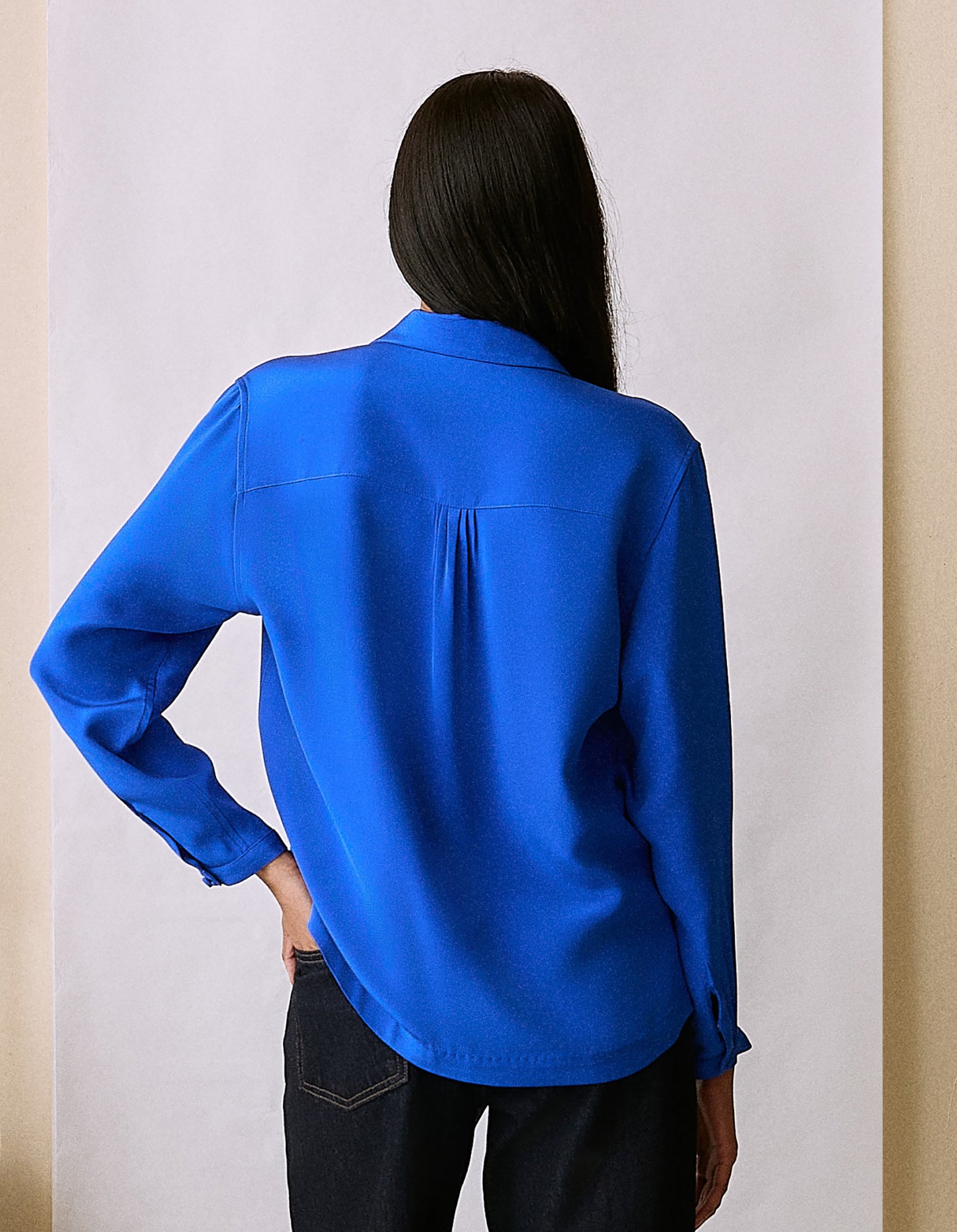 The Silk Shirt (Electrical Blue Silk)