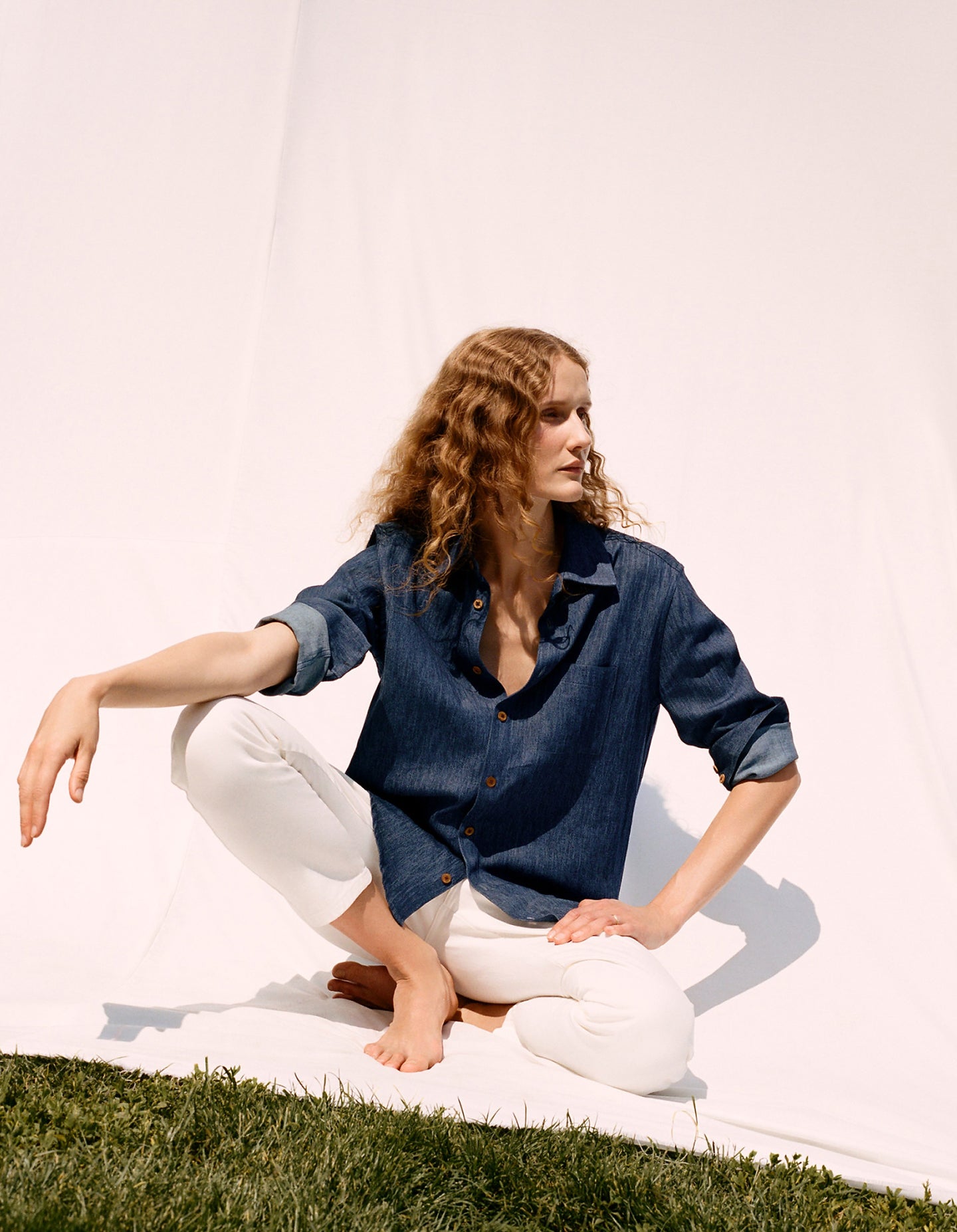 Vintage Chalk White Denim