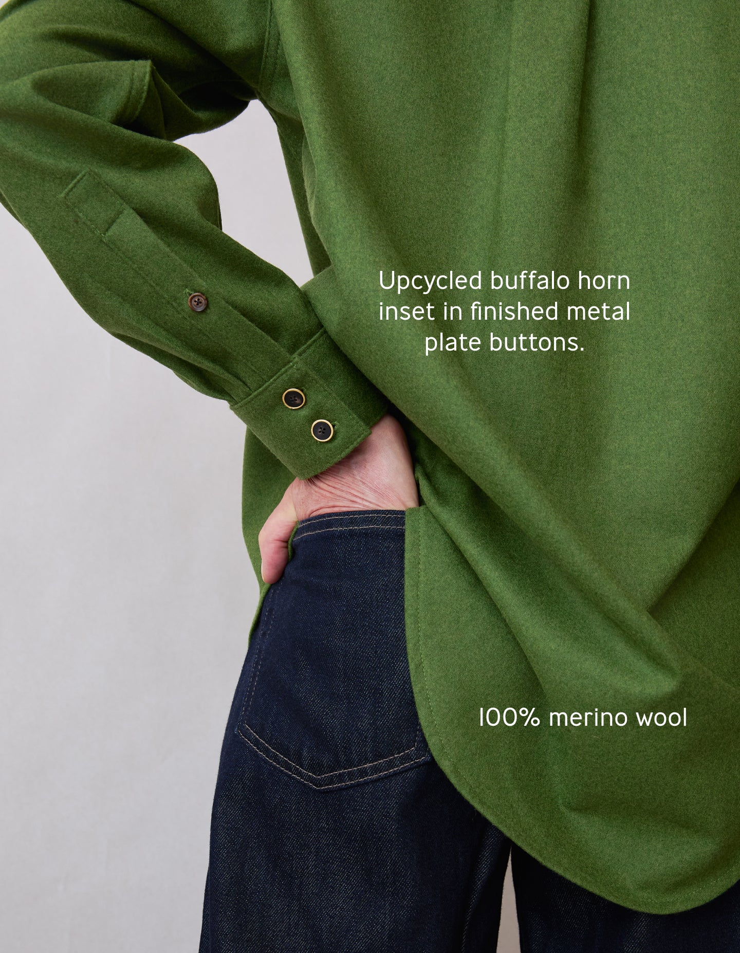 The New Oxford (Noble Green Merino Wool)