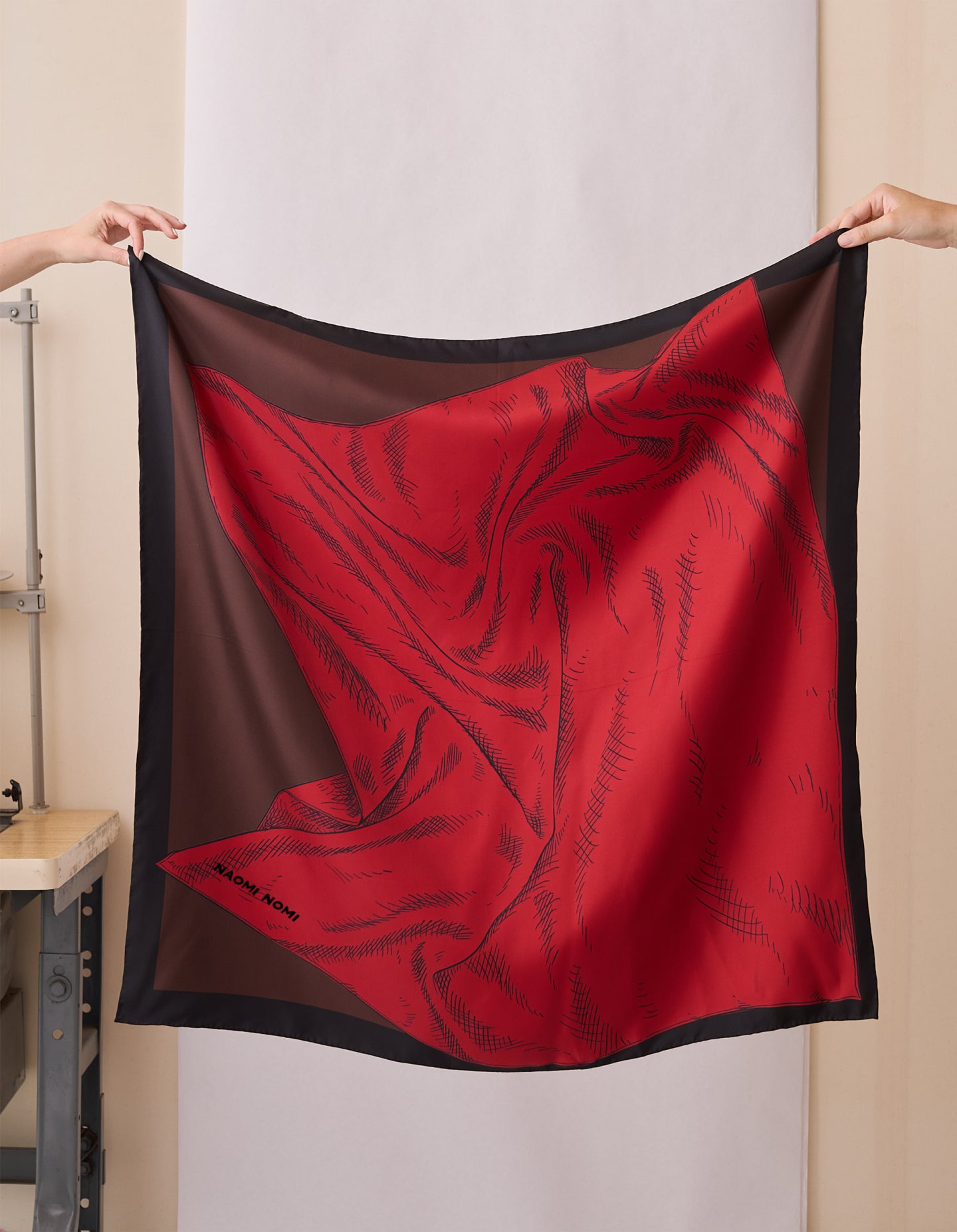The Scarf Scarf (Period Red Silk Twill)