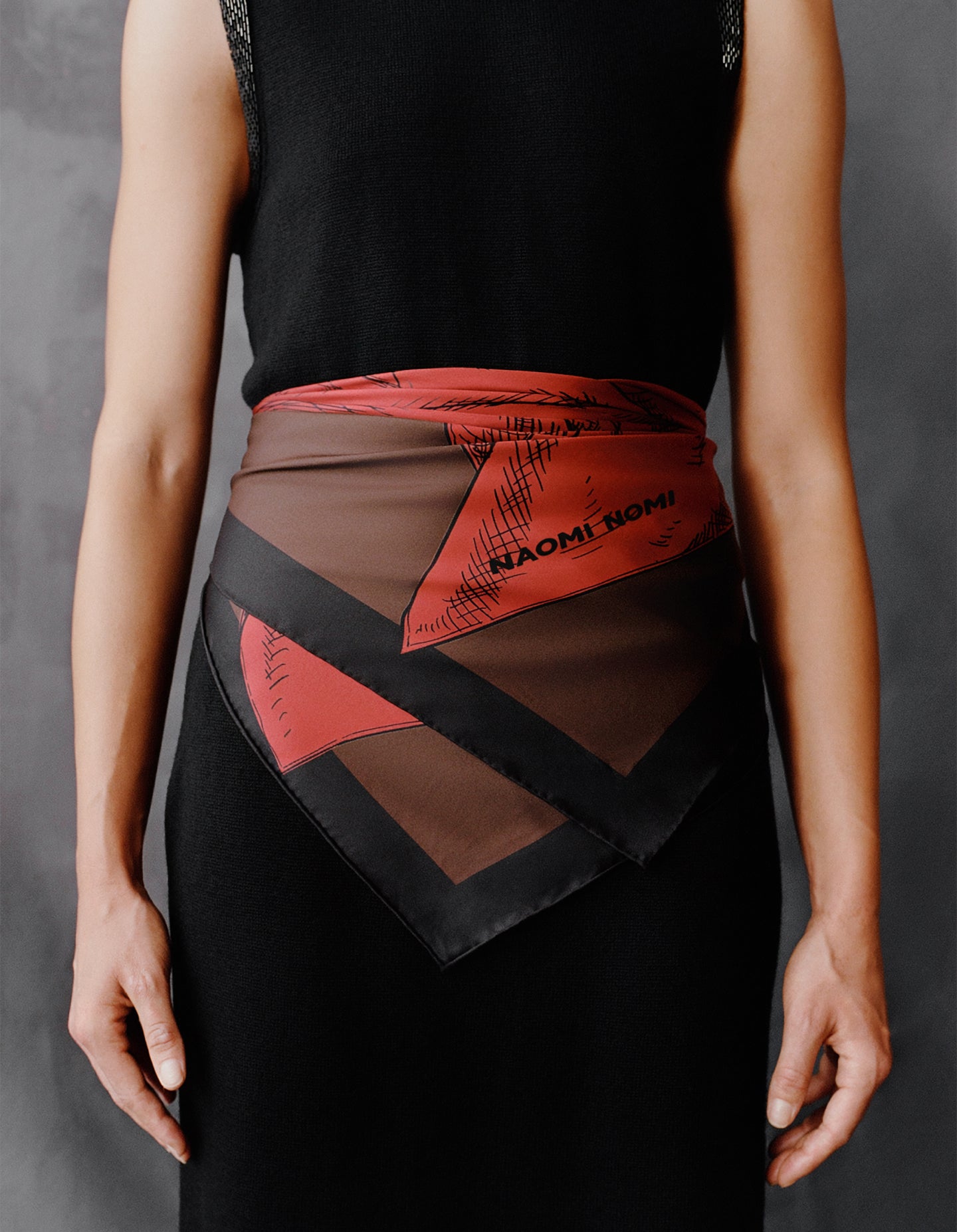 The Scarf Scarf (Period Red Silk Twill)