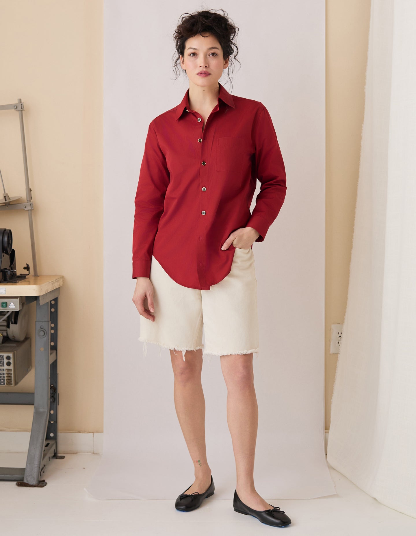 The New Oxford (Period Red Cotton)