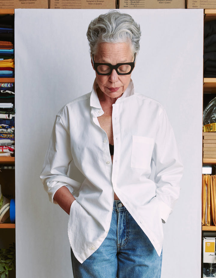 トップス studio b3 ASYMMETRY COTTON SHIRT MPB1852 Studio D'Artisan Selvedge Chambray S/S Work Shirt - Okayama Denim