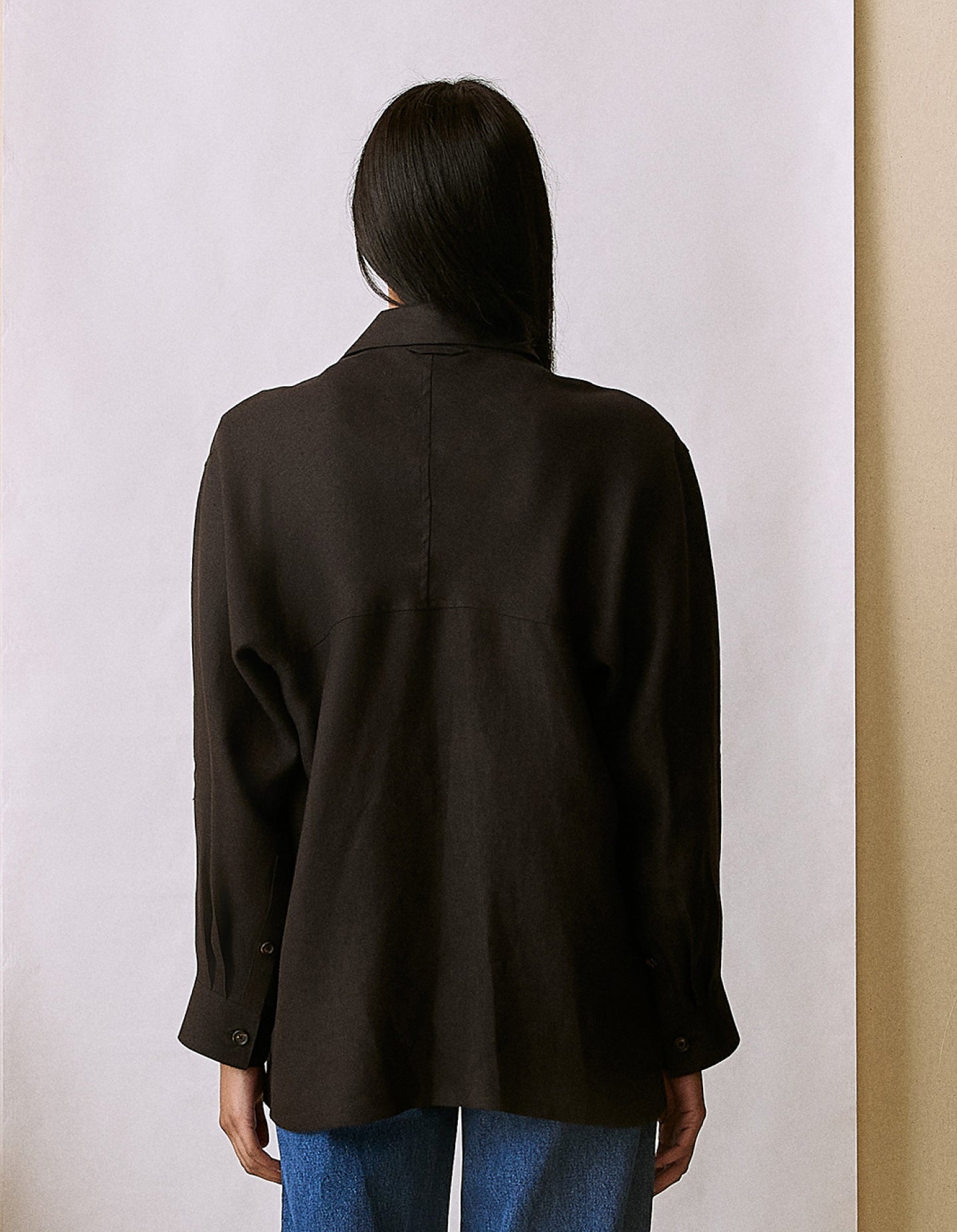 The Linen Chore Coat (Redacted Black Linen)