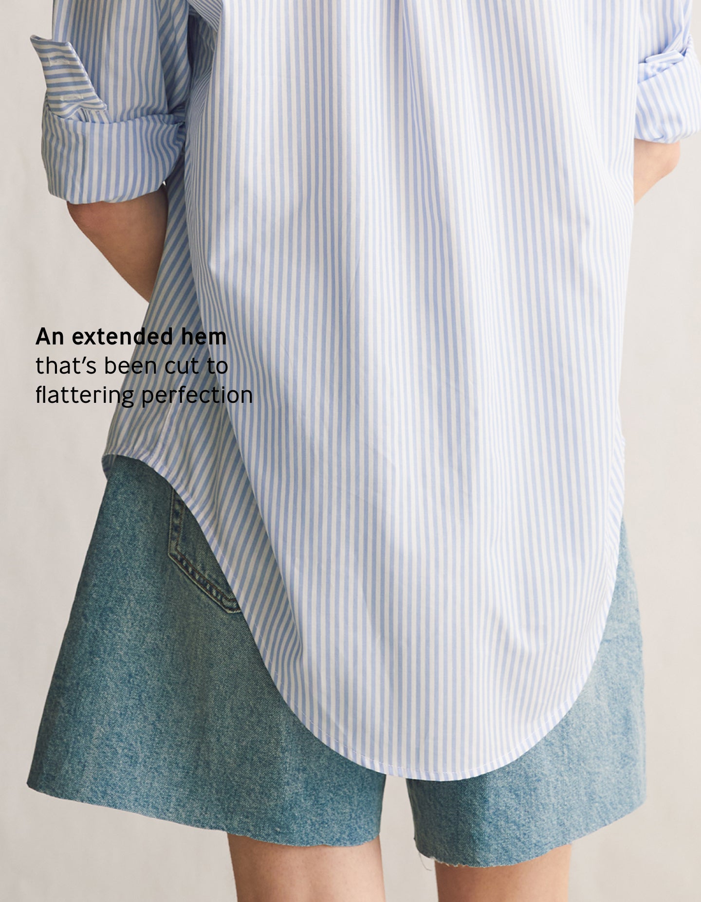 The New Oxford (Boardwalk Blue Stripe Cotton)