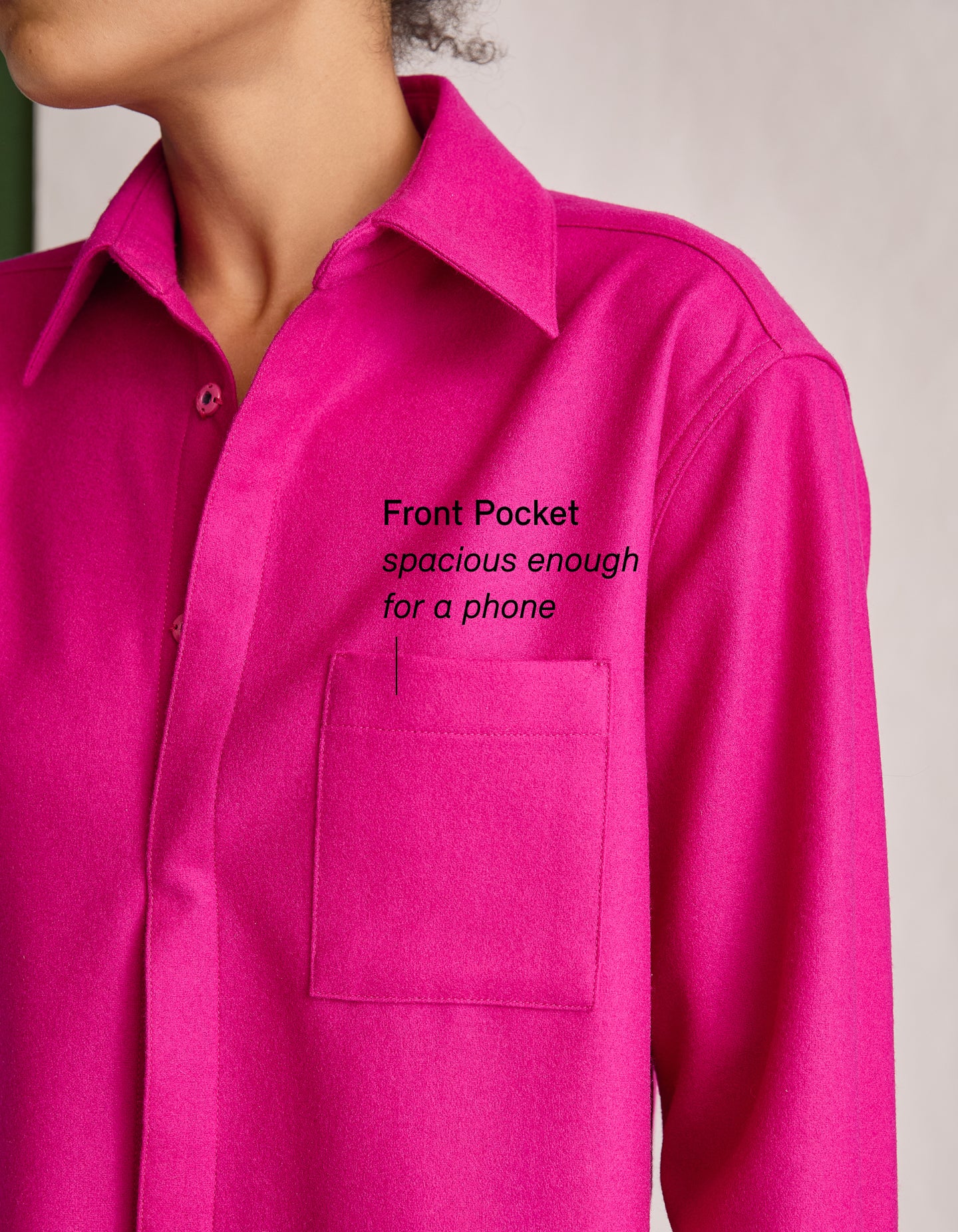 The New Oxford (Hot Hot Pink Merino Wool)