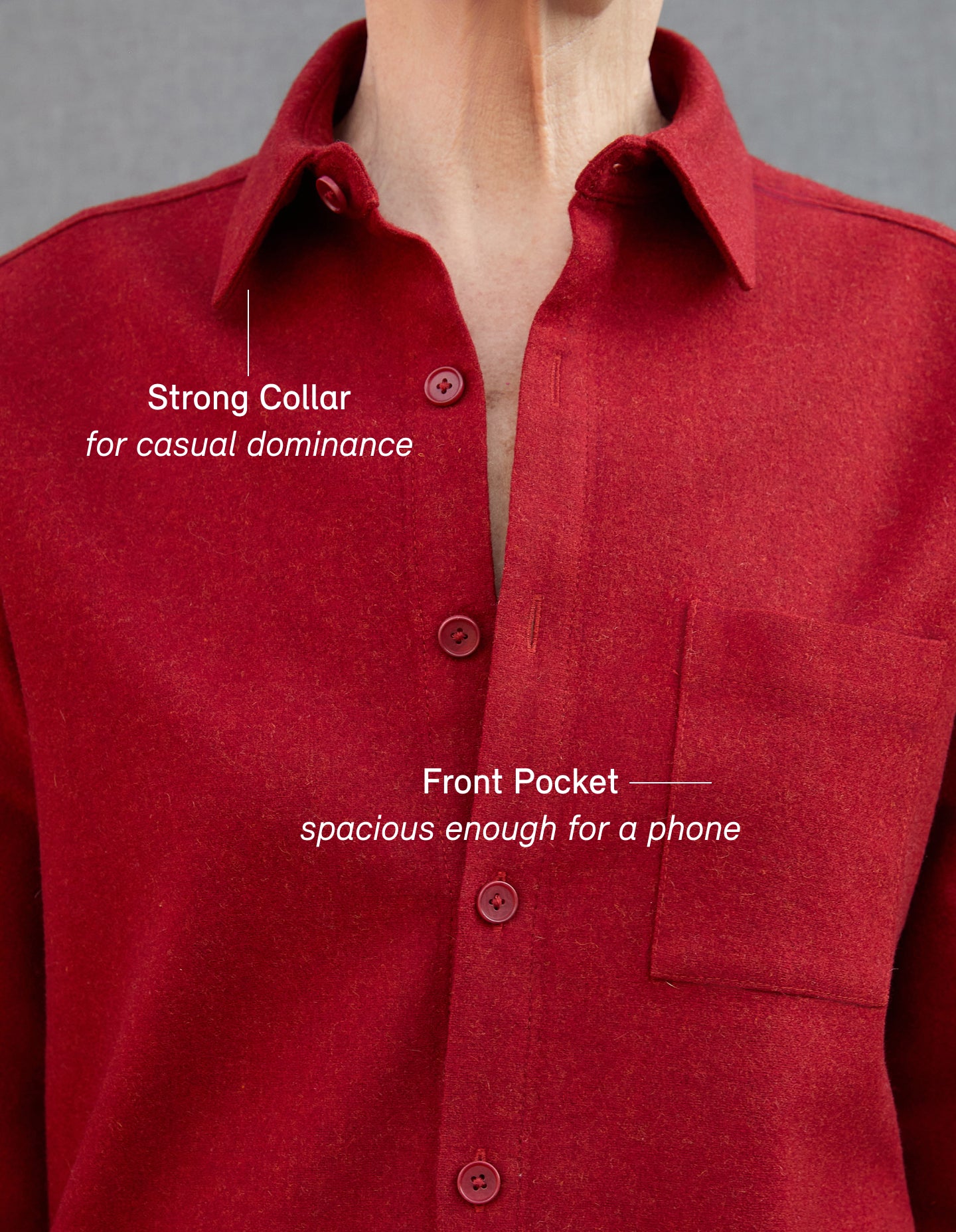 The New Oxford (Period Red Merino Wool)