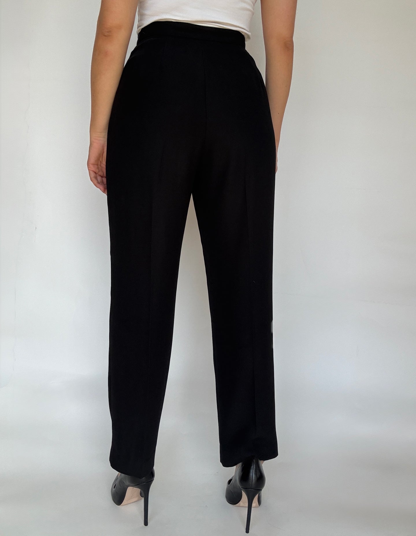 Vintage Pleated Midnight Trousers