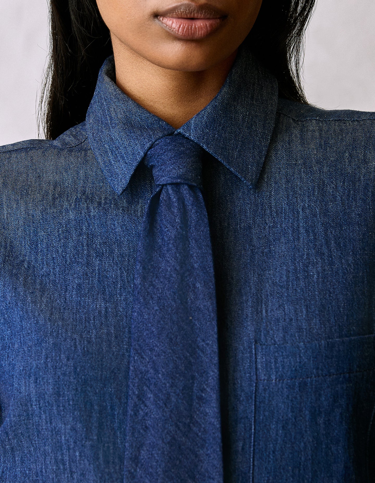 The Tie (Indigo Hemp Denim)