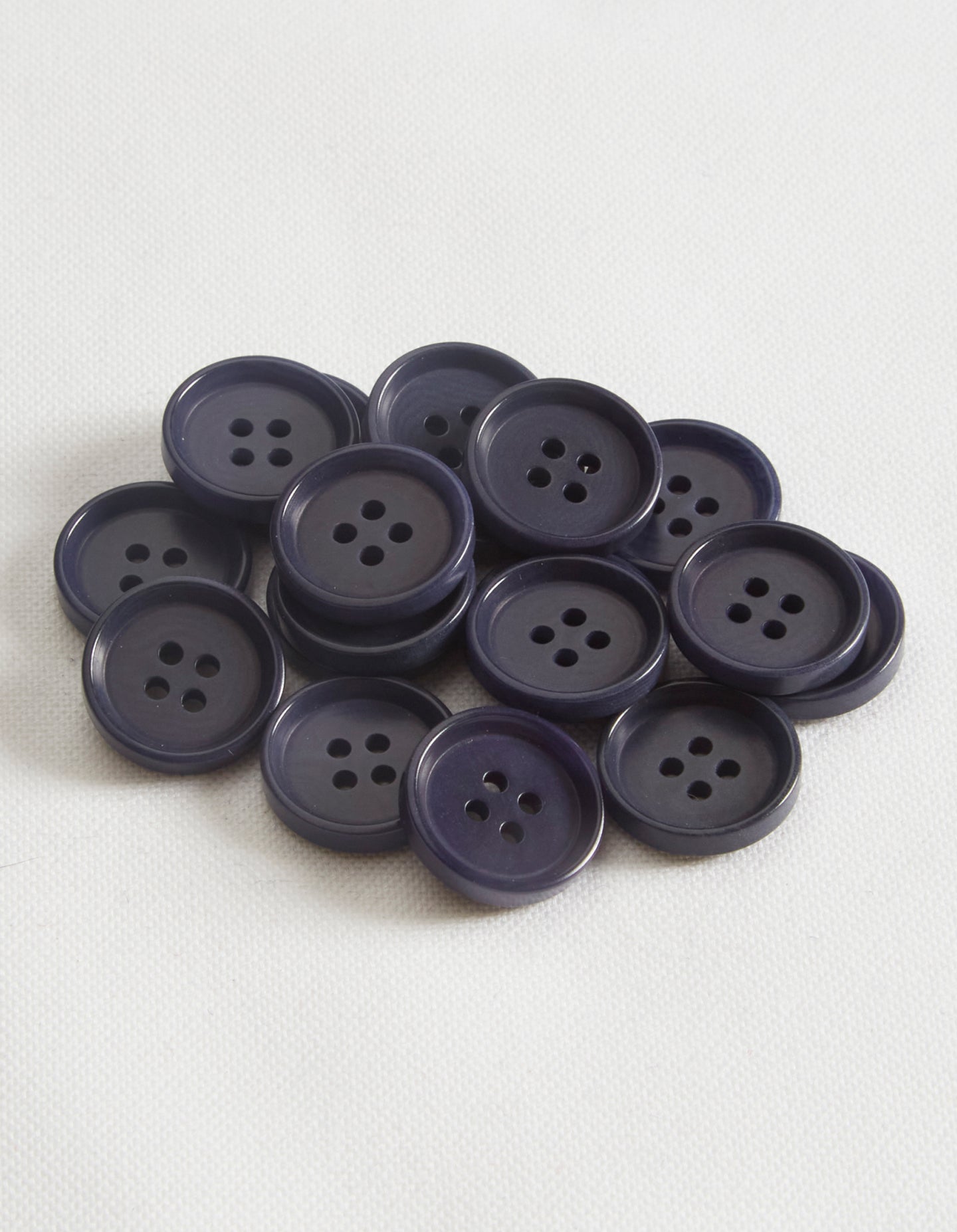 Navy Raised Rim Corozo (Buttons)