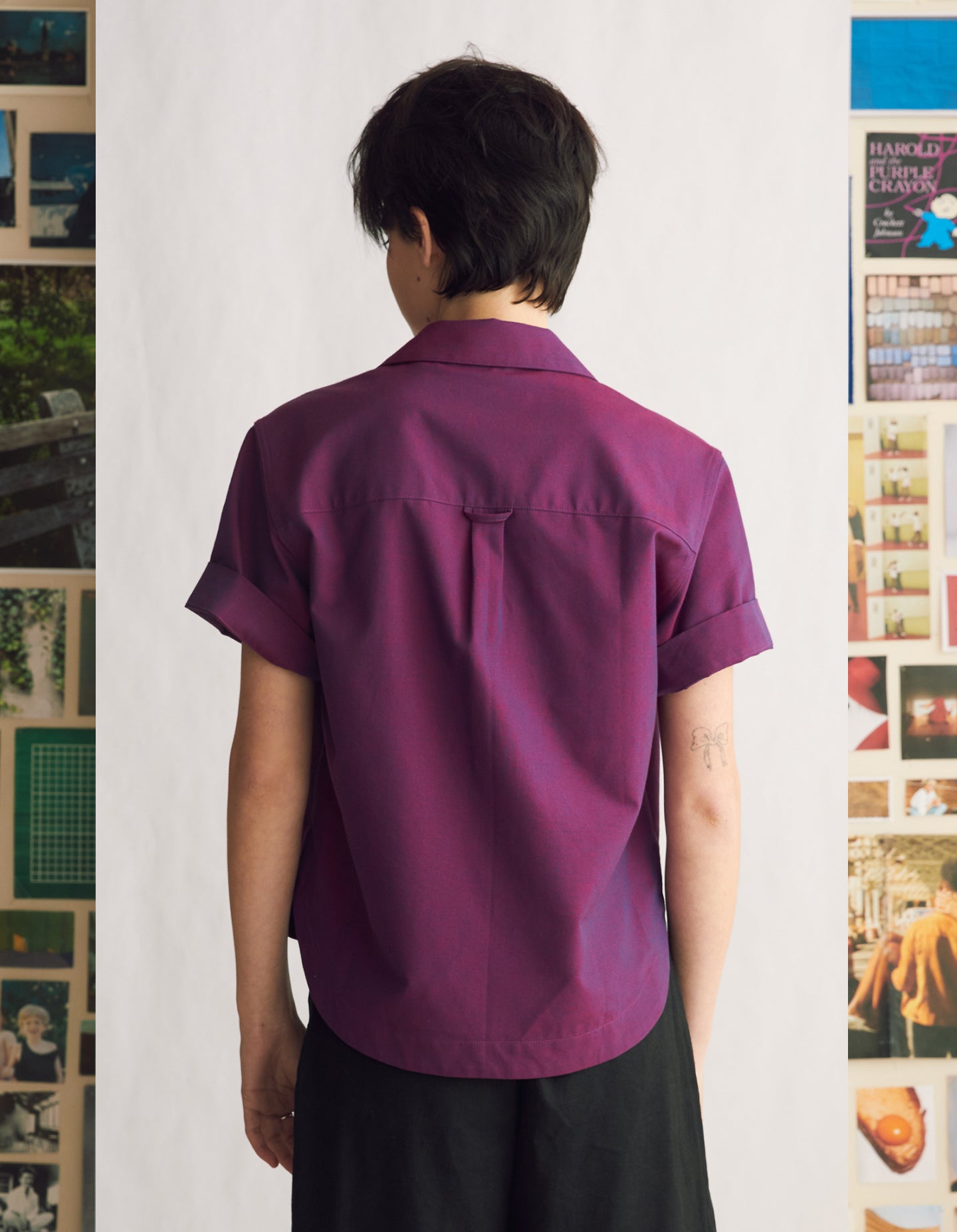 The Studio Shirt (Potion Purple Cotton)