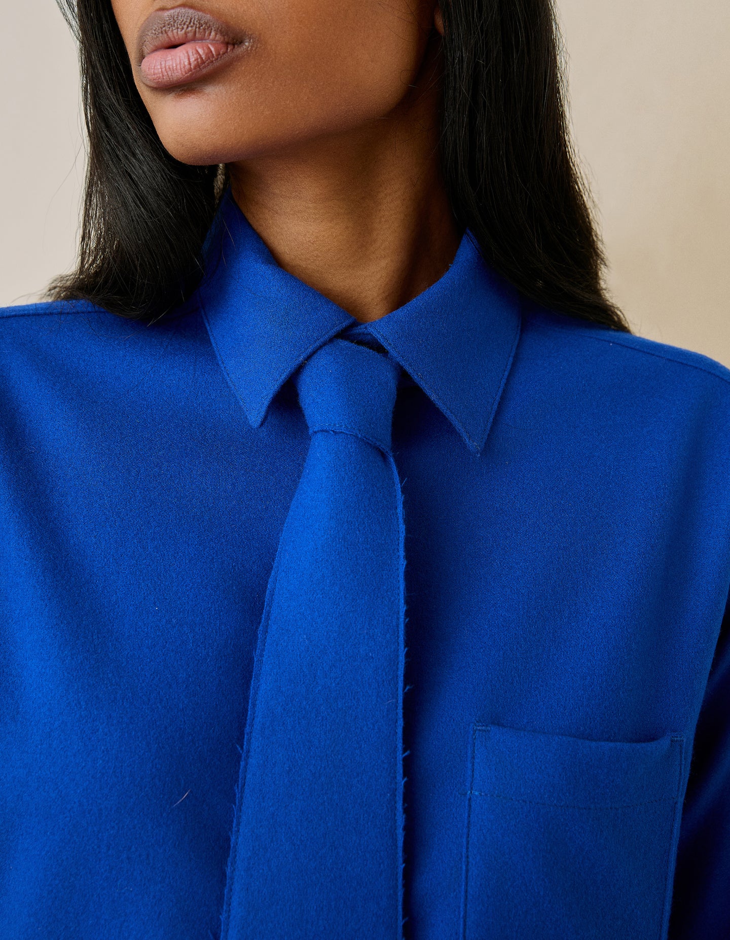 The Tie (Electrical Blue Merino Wool)