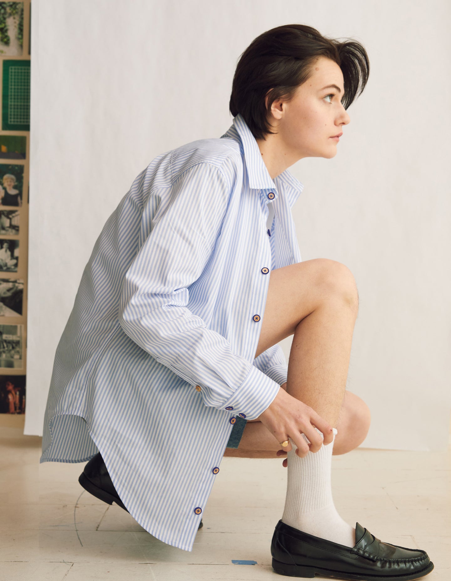 The New Oxford (Boardwalk Blue Stripe Cotton)