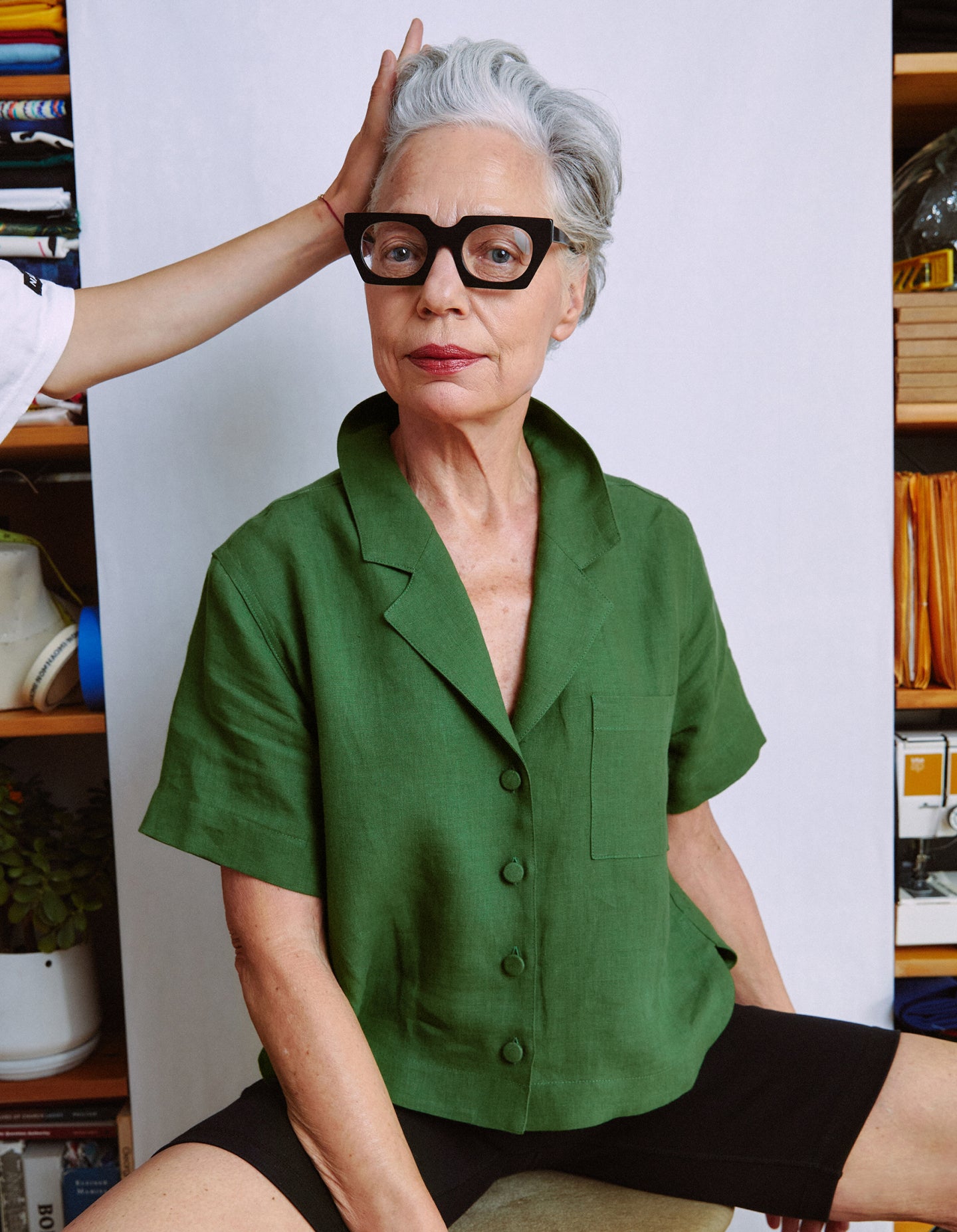 The Studio Shirt (Prospect Green Linen)