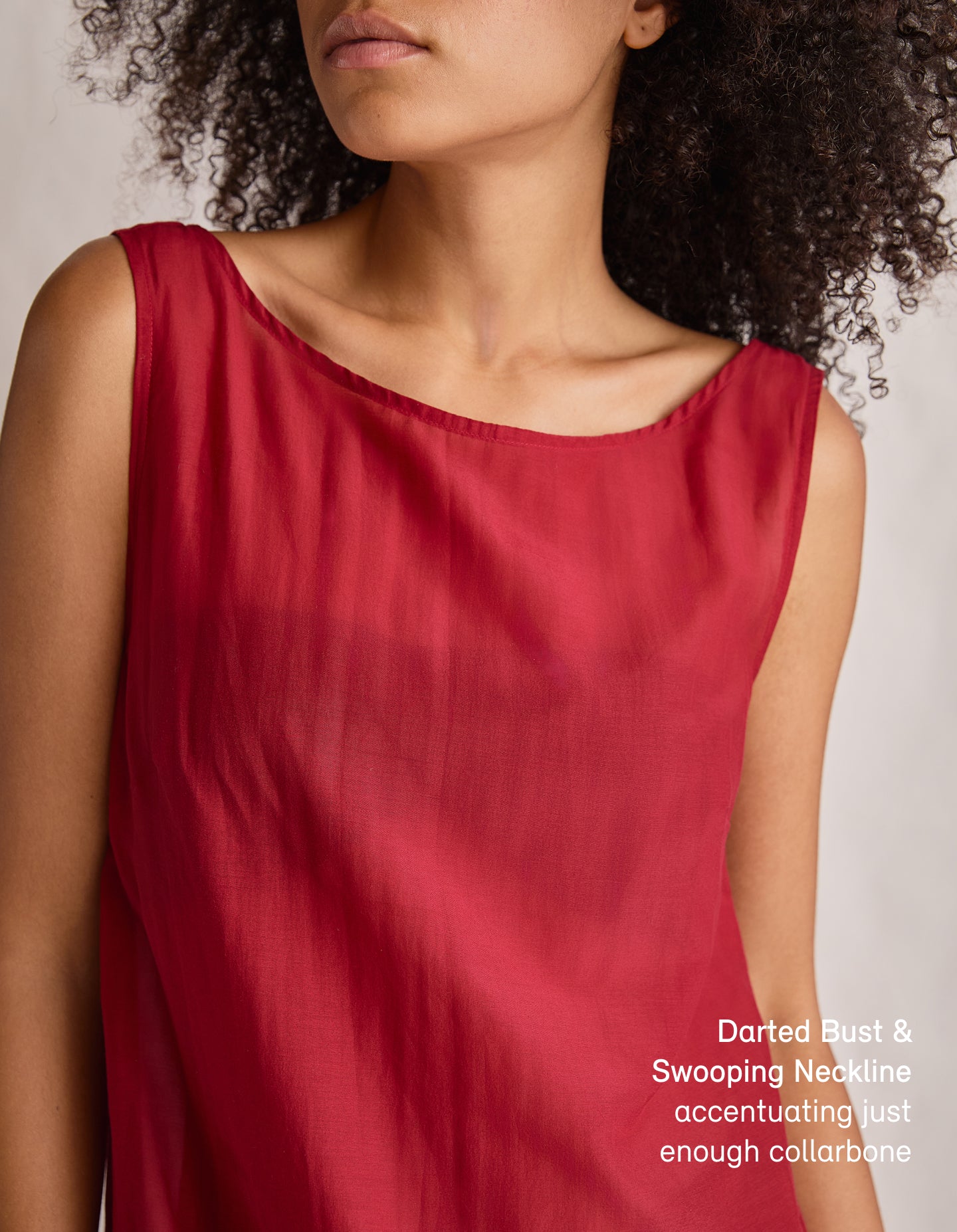 The Muse Dress (Sheer Period Red)