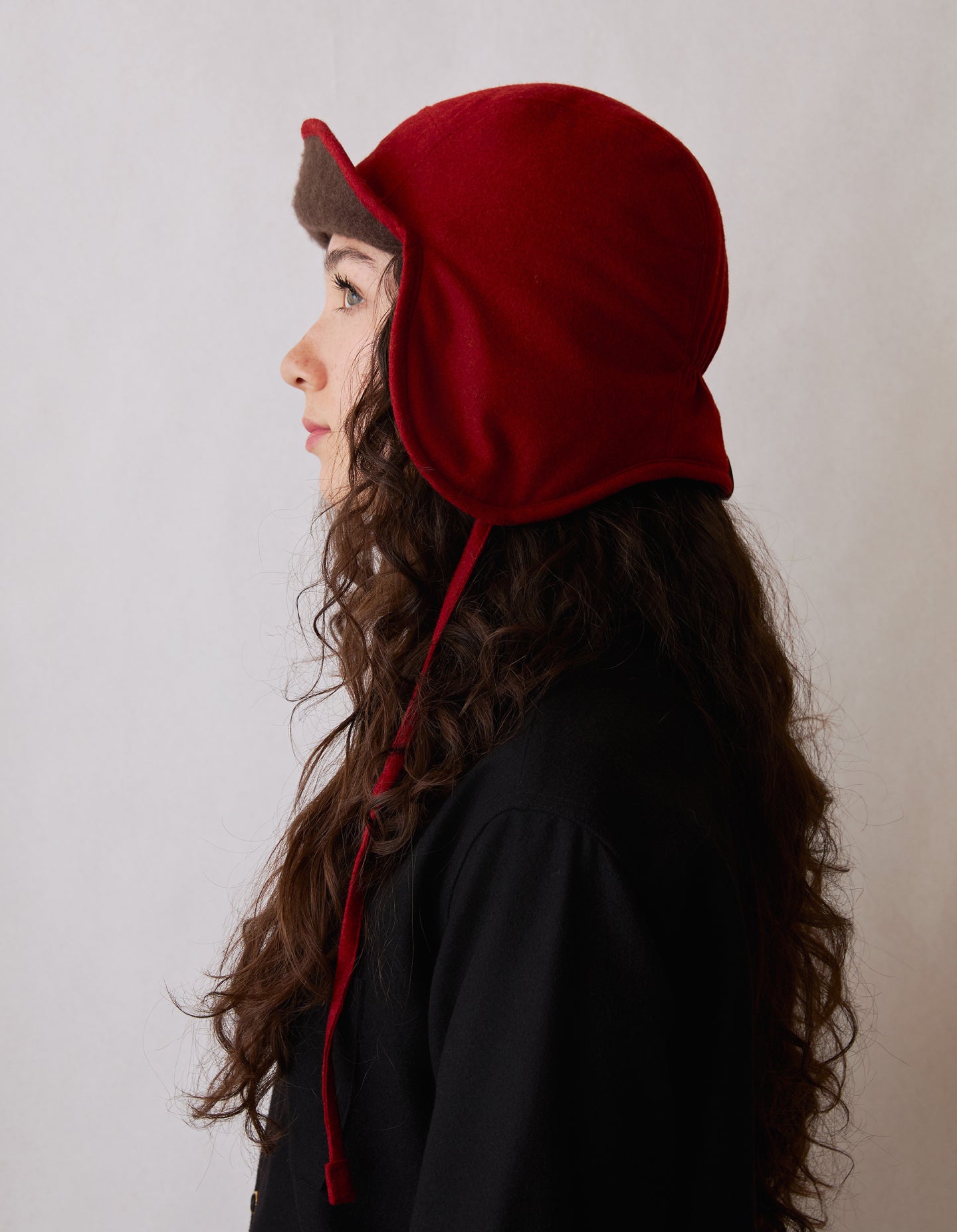 The Trapper Hat (Period Red Merino Wool)