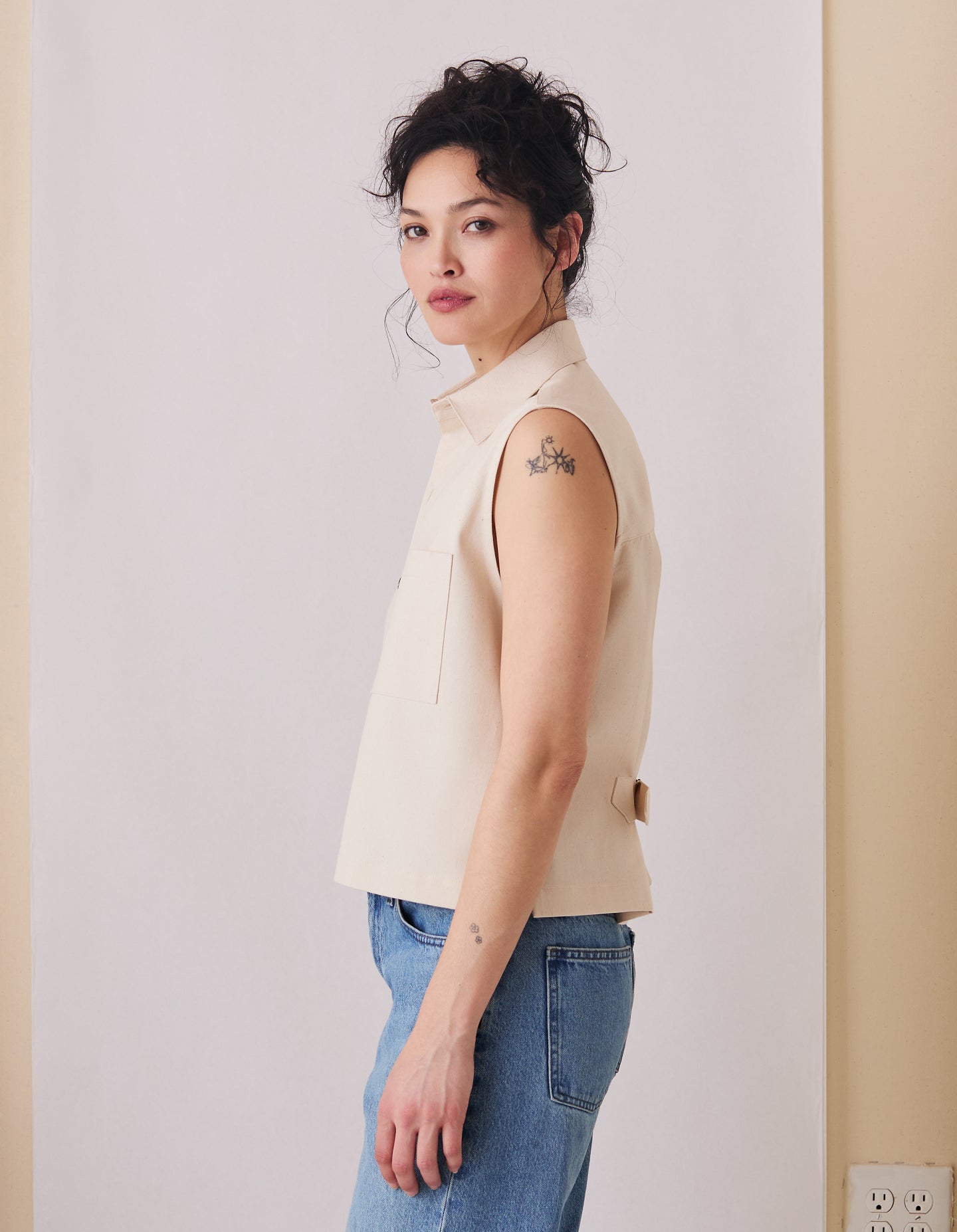 The Sleeveless (Ceramic Cotton Twill)