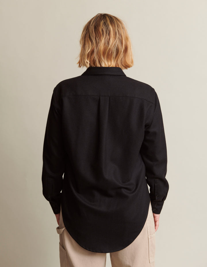 The New Oxford (Black Enamel Merino Wool)