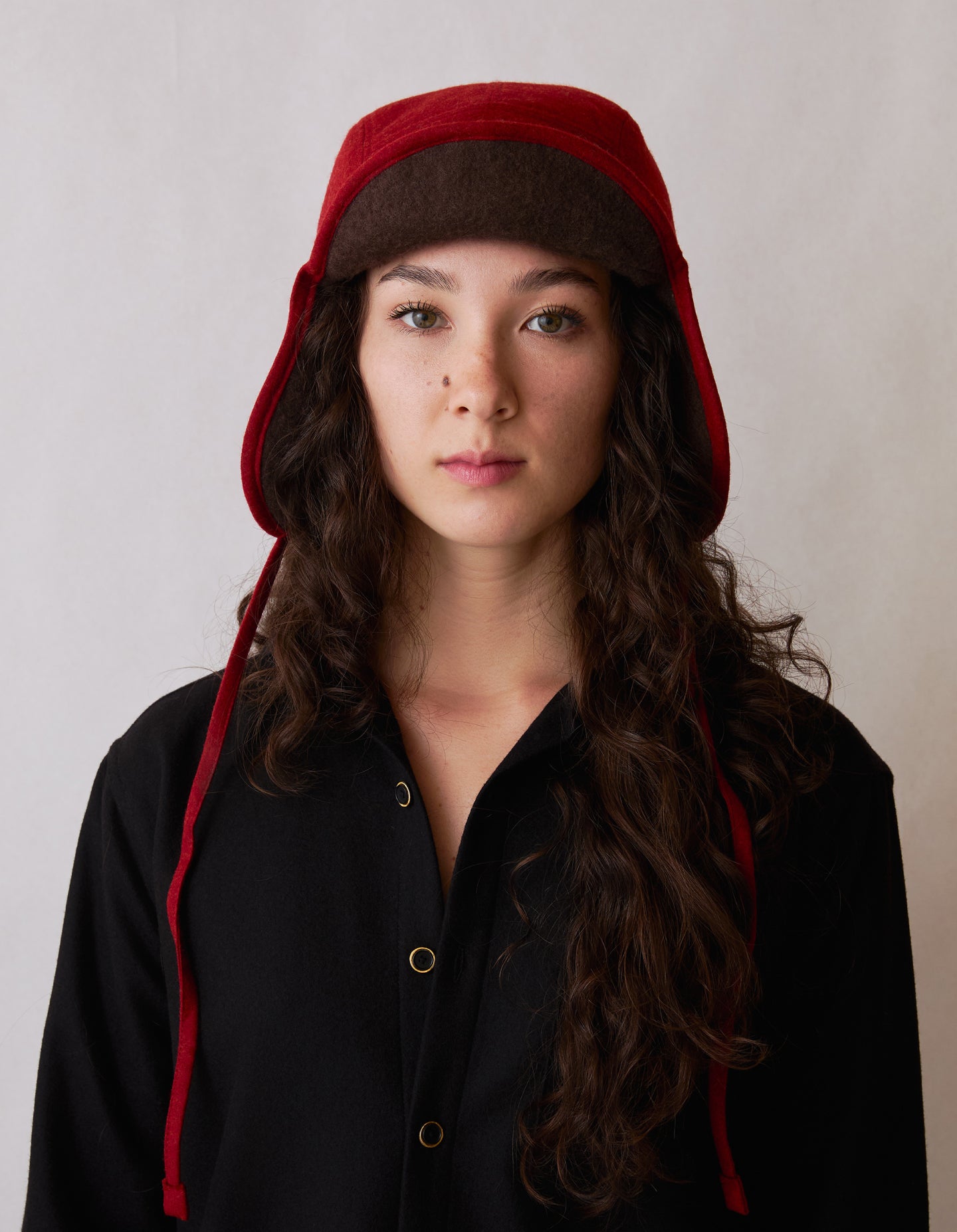 The Trapper Hat (Period Red Merino Wool)