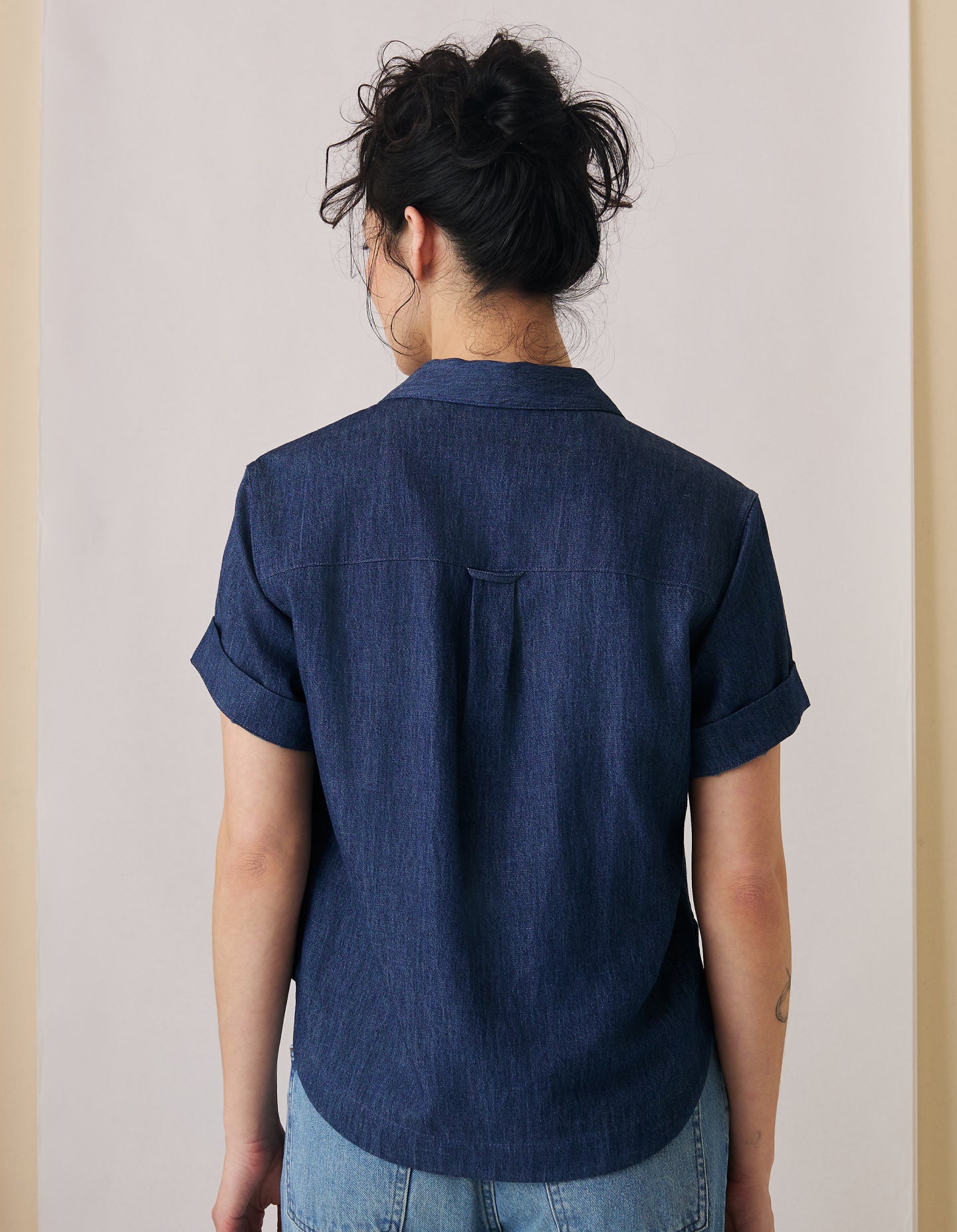 The Studio Shirt (Indigo Hemp Denim)