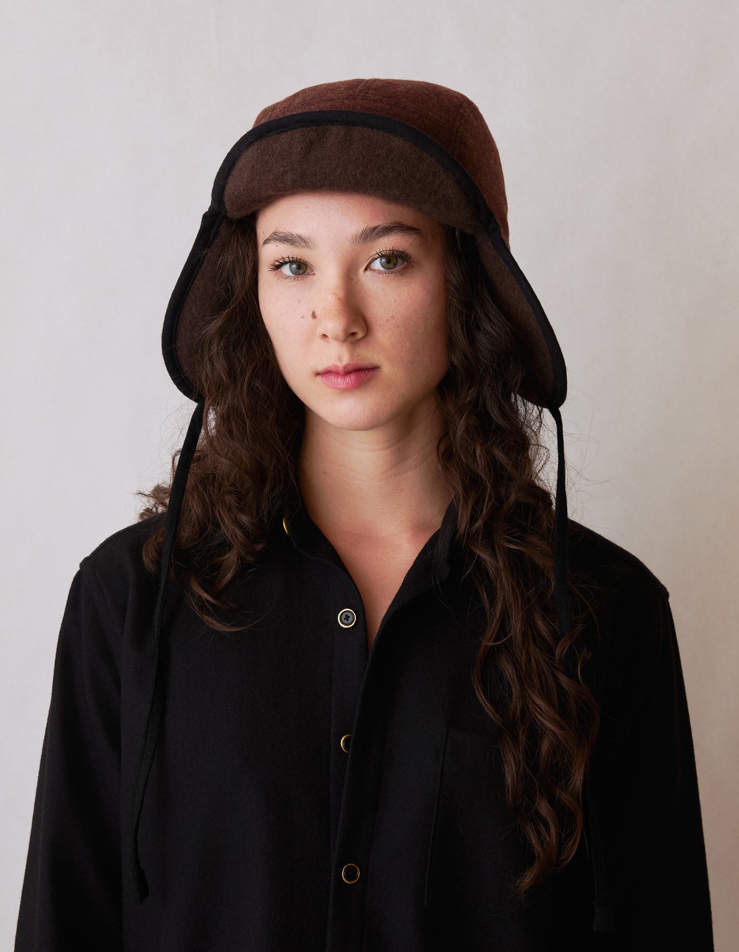 The Trapper Hat (Truffle Merino Wool)