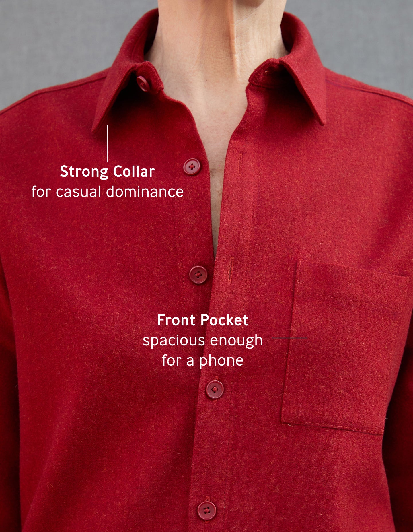 The New Oxford (Period Red Merino Wool)