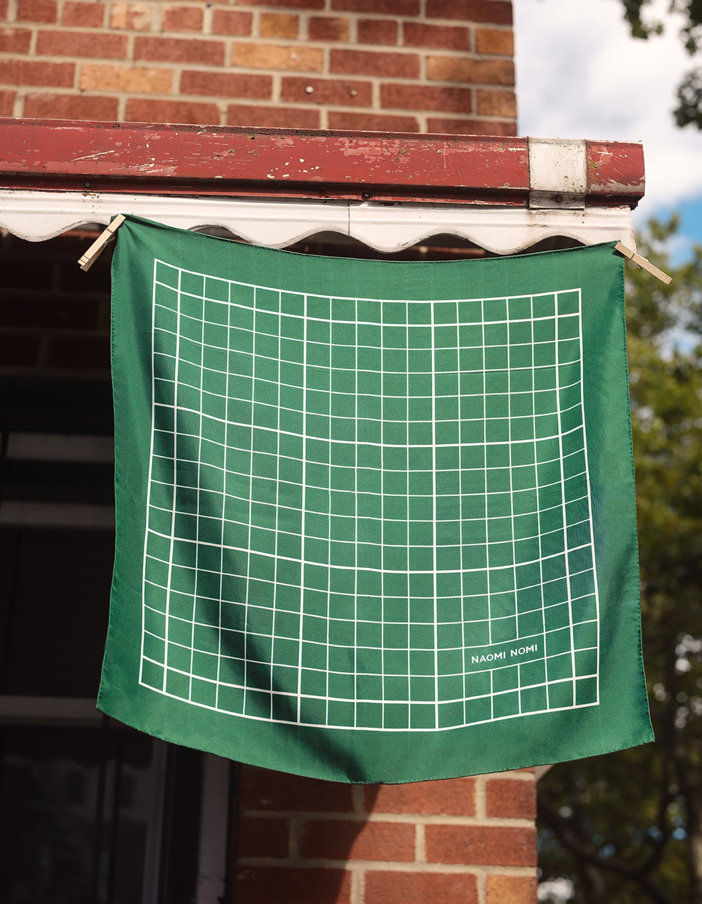 Cutting Mat Scarf (Green Silk)