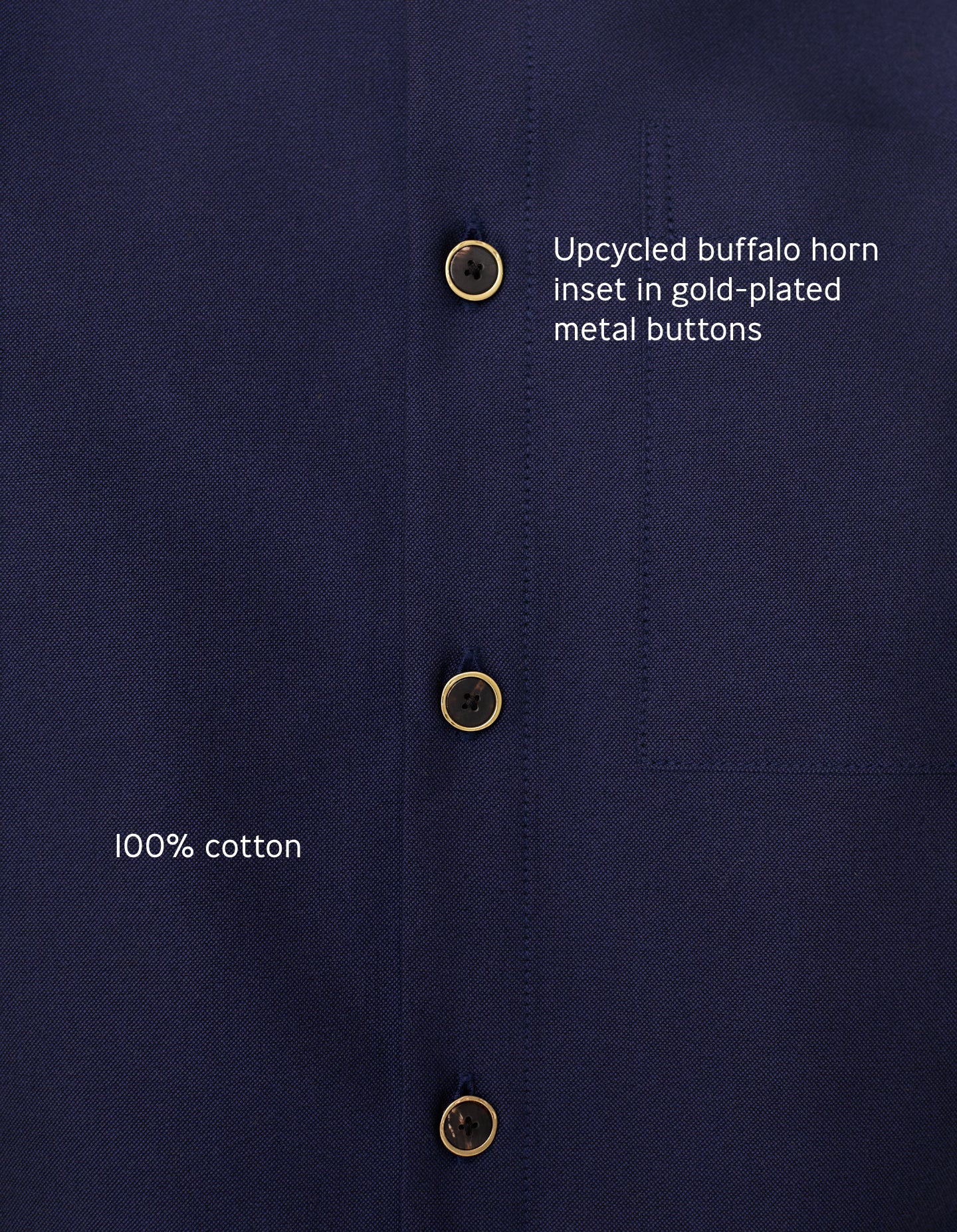 The Sleeveless (Ballpoint Blue Cotton)