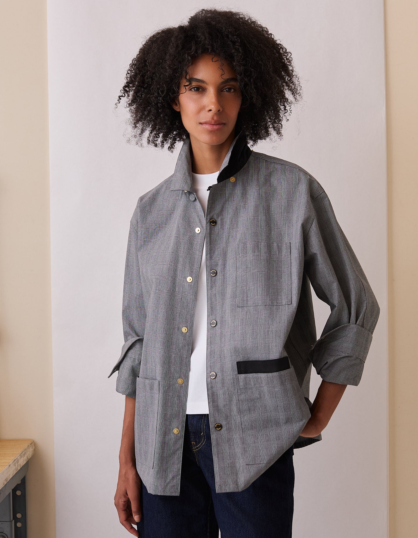 The Waxed Chore Coat (Midtown Tartan Waxed Cotton)
