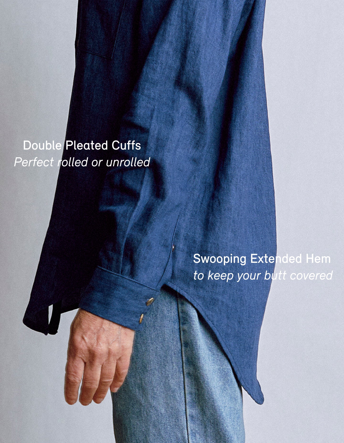 The New Oxford (Indigo Hemp Denim)