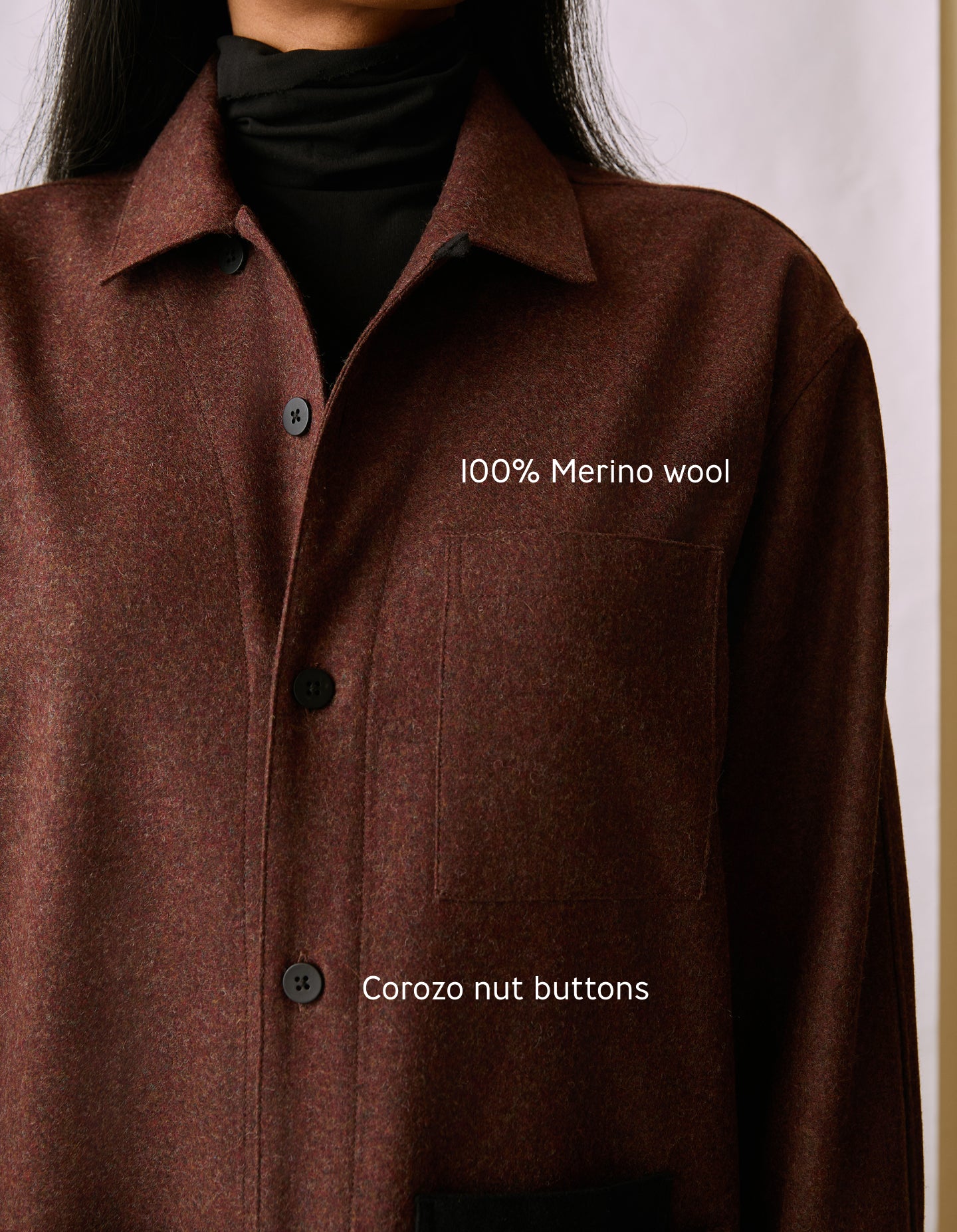The Merino Chore Coat (Truffle Merino Wool)