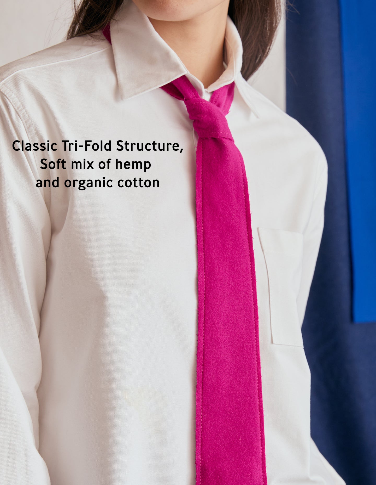 The Tie (Hot Hot Pink Merino Wool)