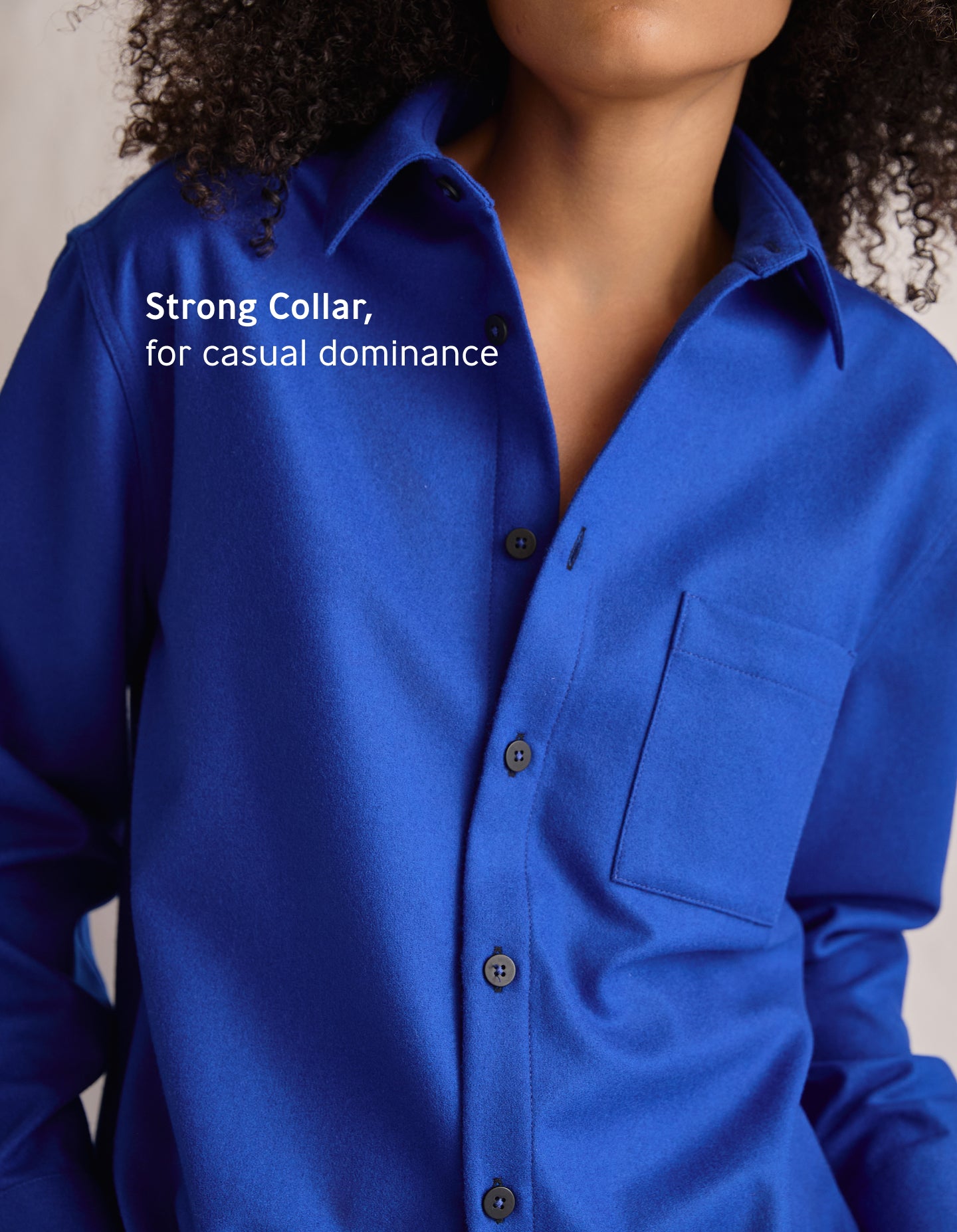 The New Oxford (Electrical Blue Merino Wool)