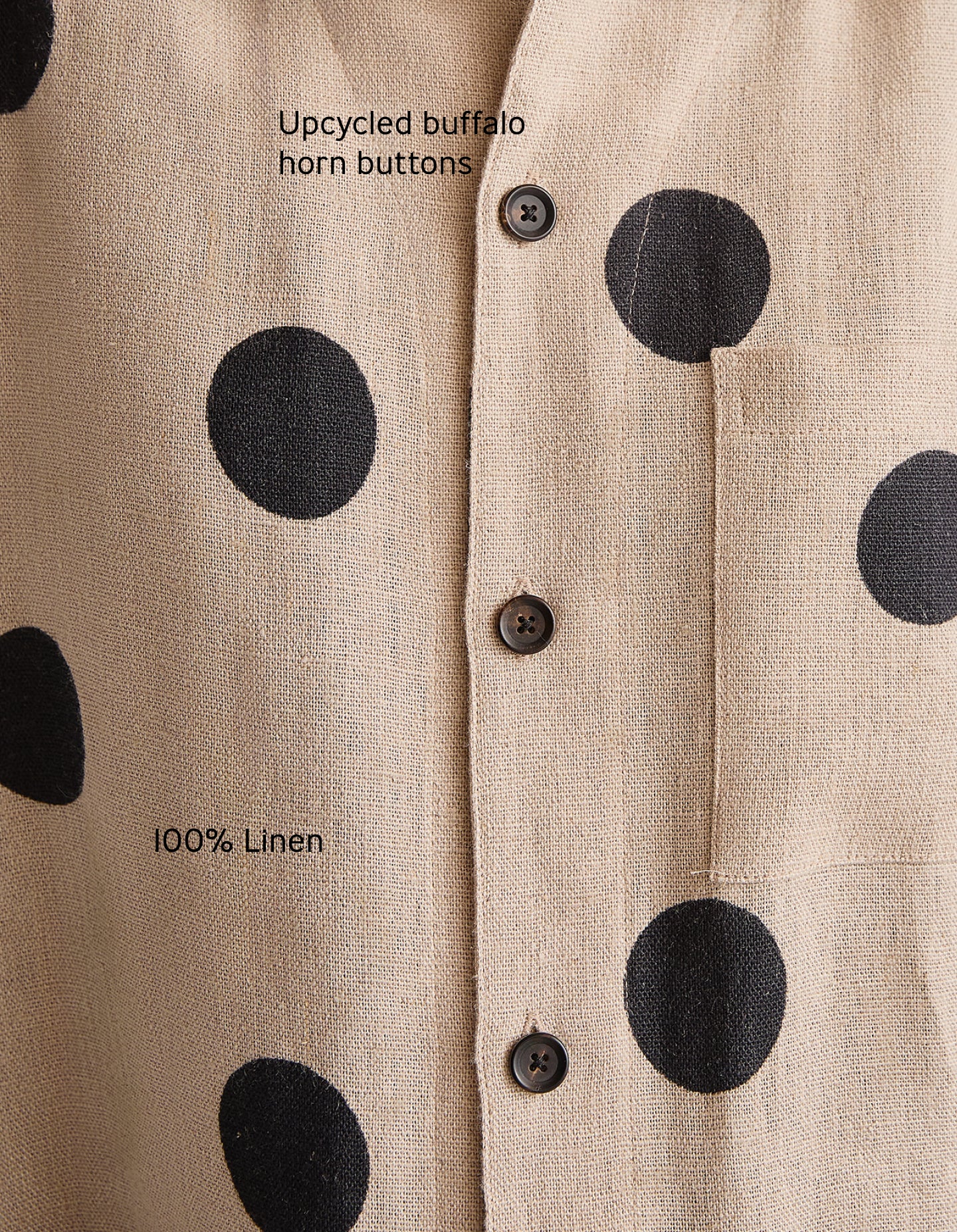 The Linen Chore Coat (Polka Spot Linen)