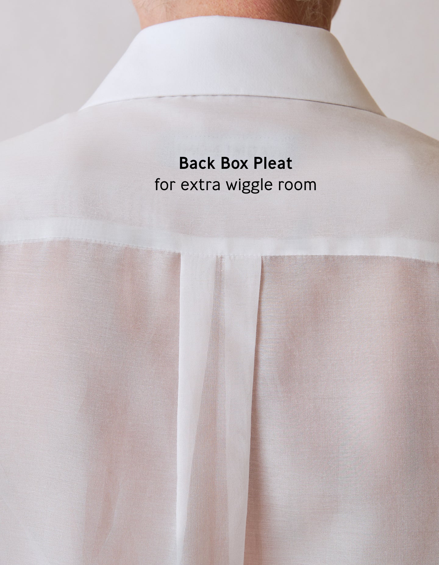The Tuxedo Shirt (Veil White Sheer Silk Cotton)