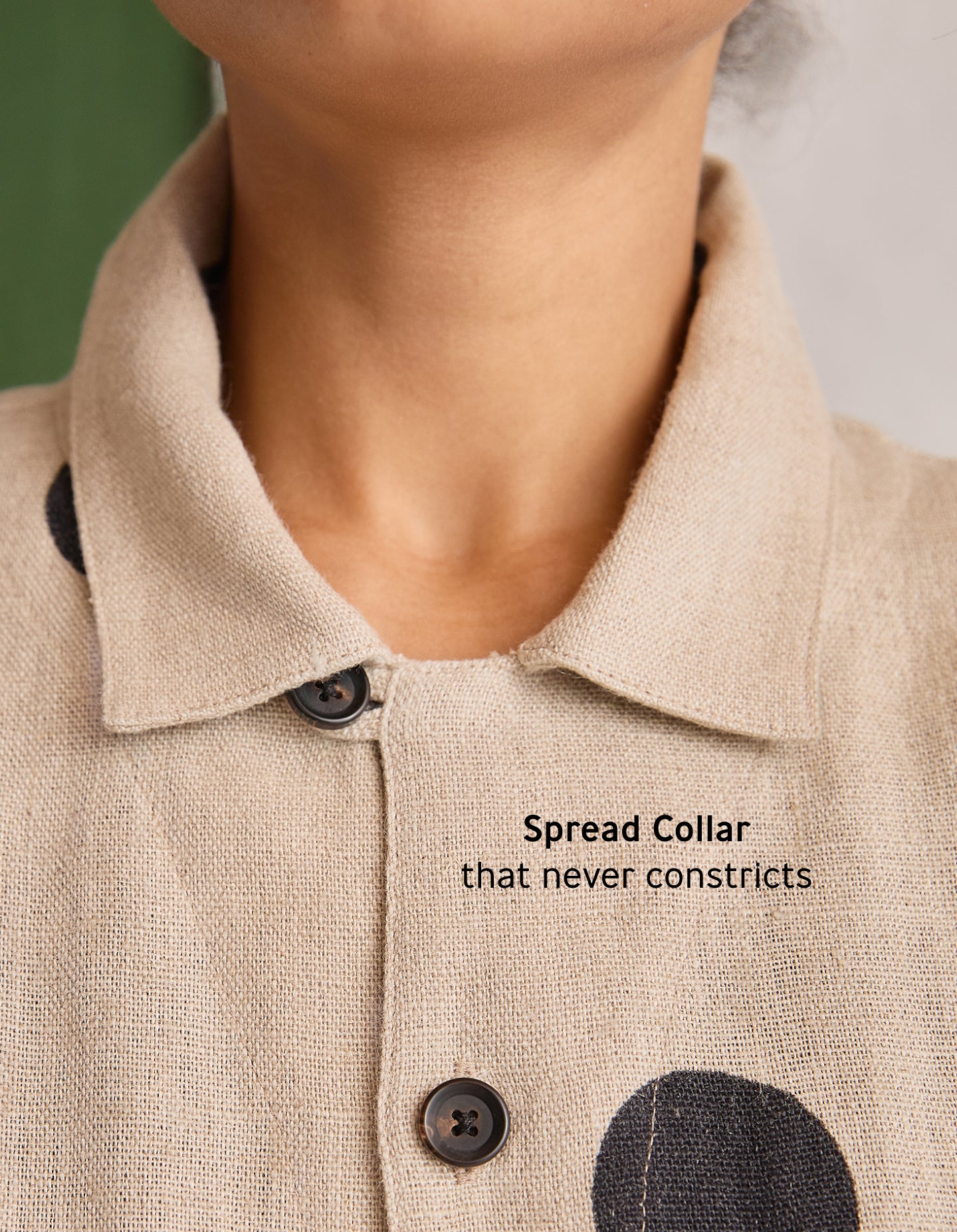 The Linen Chore Coat (Polka Spot Linen)