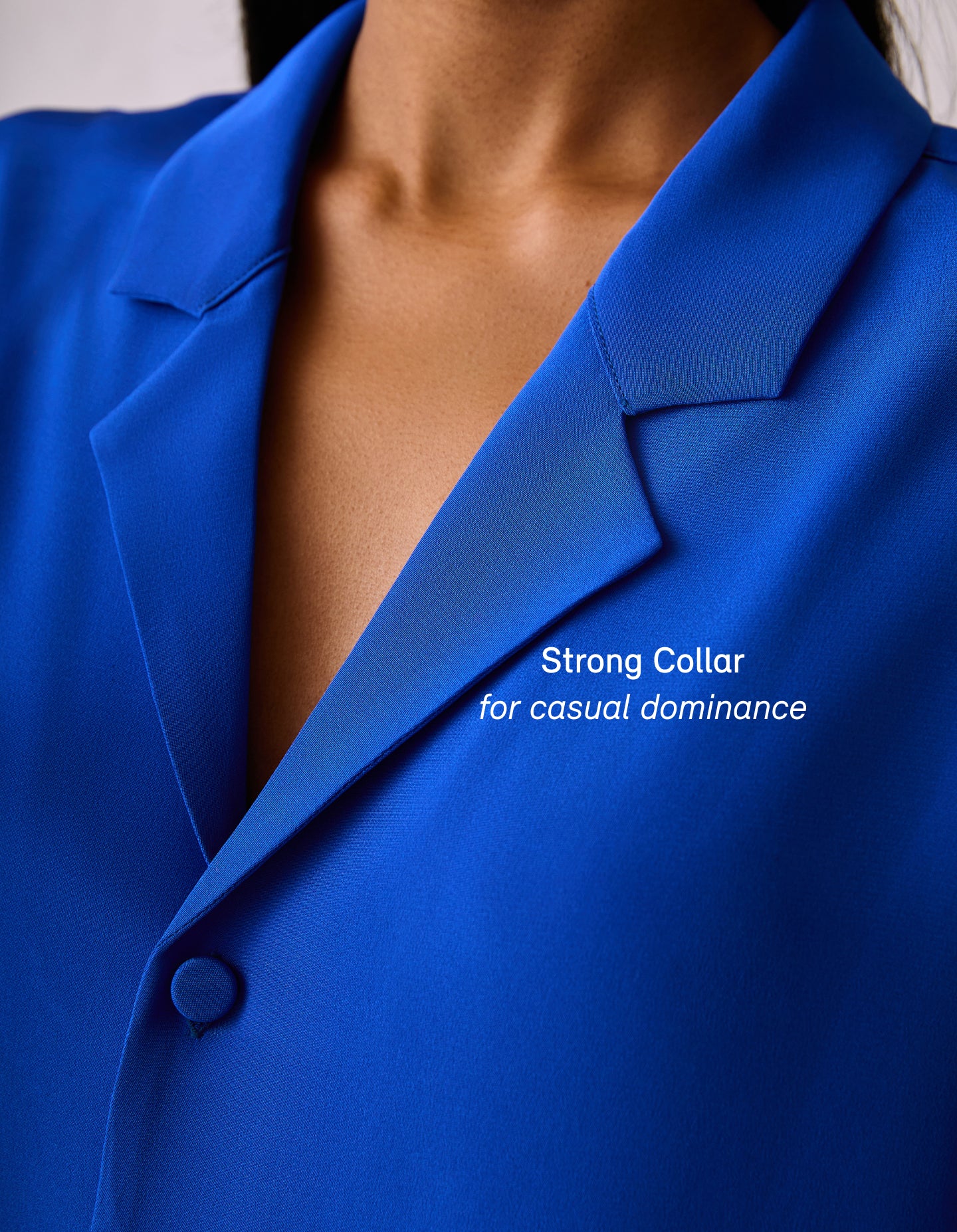 The Silk Blouse (Electrical Blue Silk)