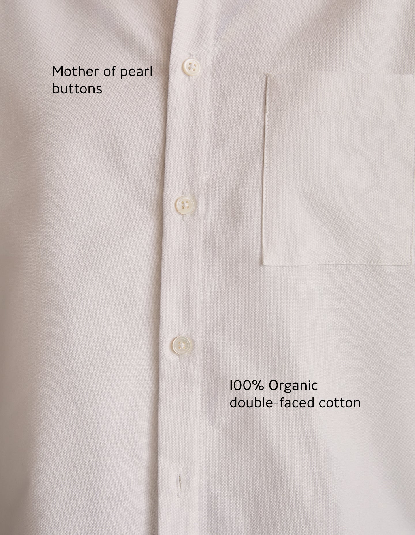 The Short Sleeve Oxford (Crisp White Organic Cotton)