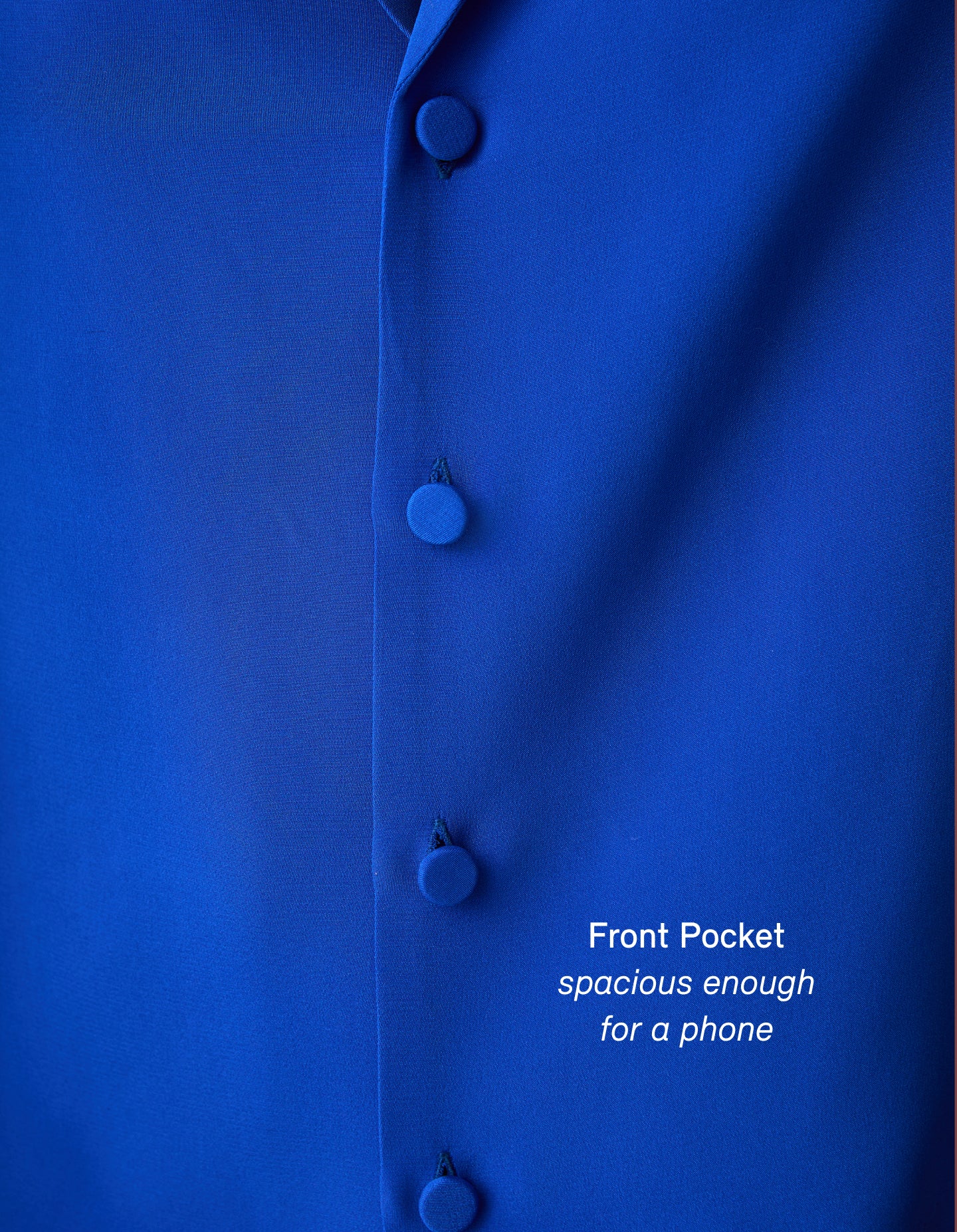 The Silk Blouse (Electrical Blue Silk)