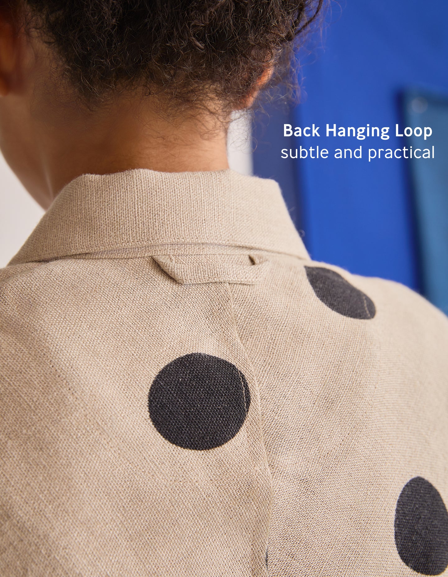 The Linen Chore Coat (Polka Spot Linen)