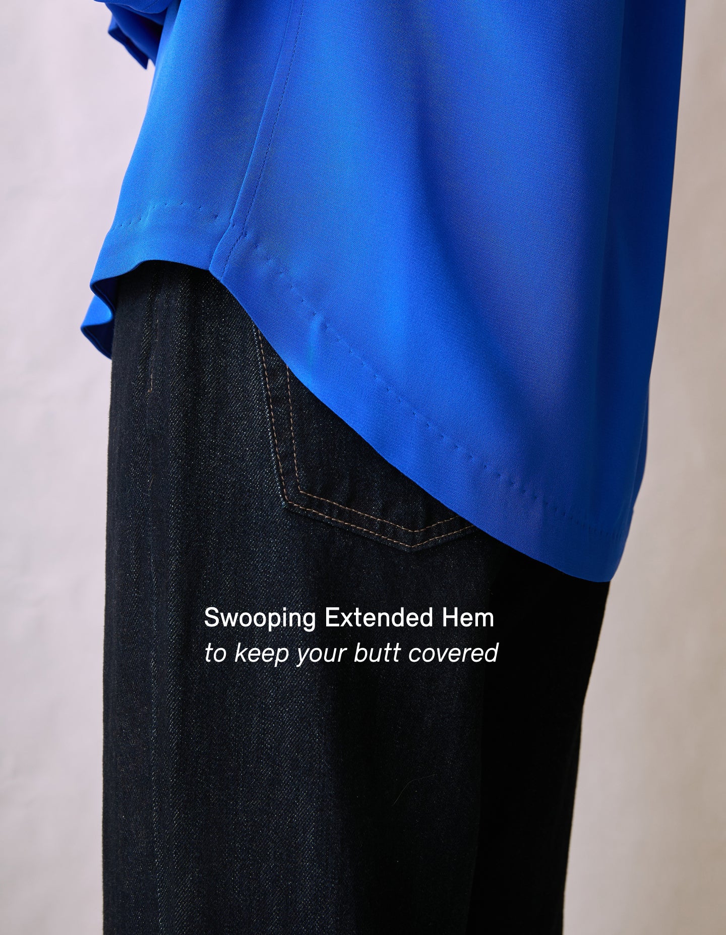 The Silk Blouse (Electrical Blue Silk)