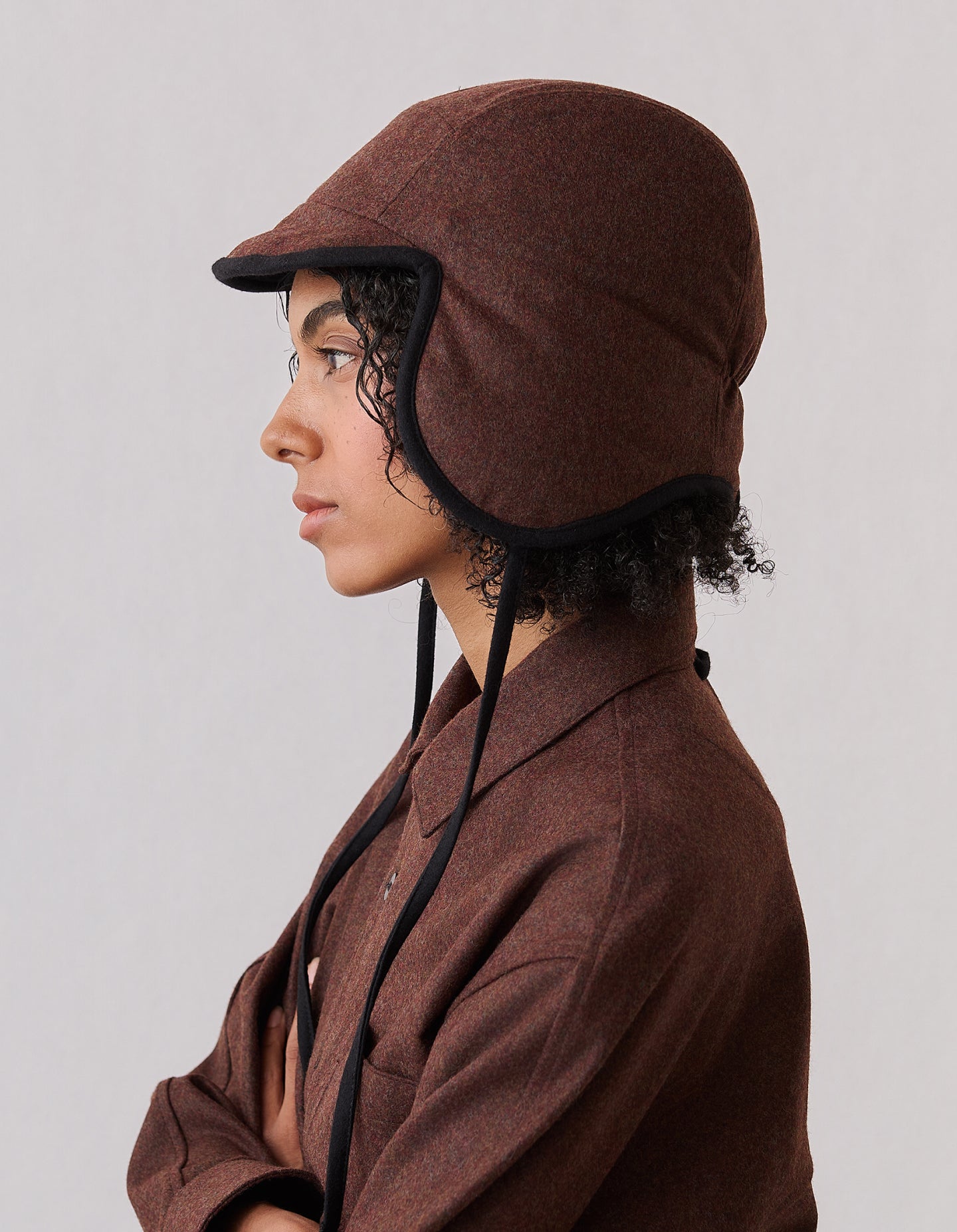 The Trapper Hat (Truffle Merino Wool)